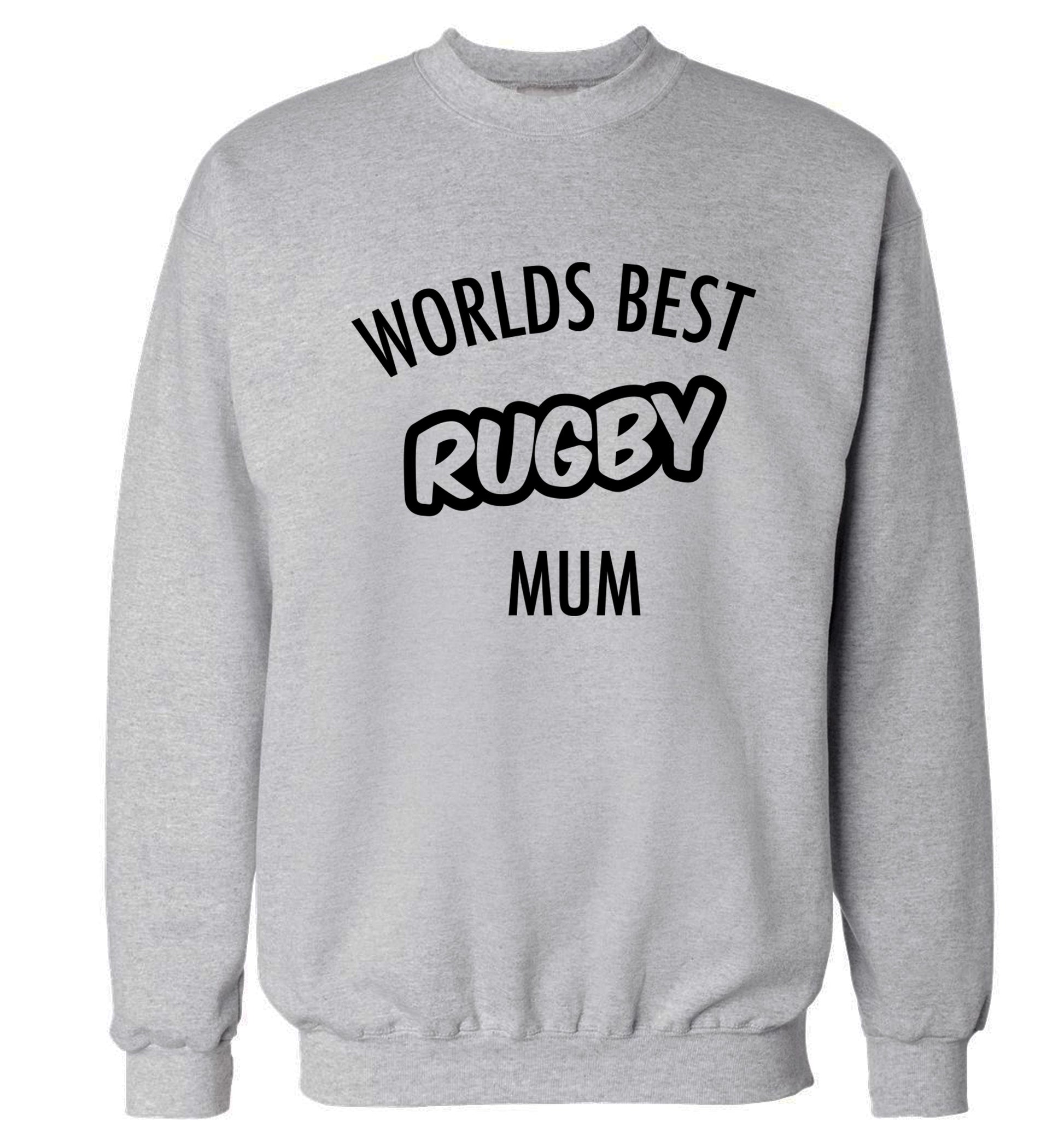 Worlds best rugby mum Adult's unisex grey Sweater 2XL