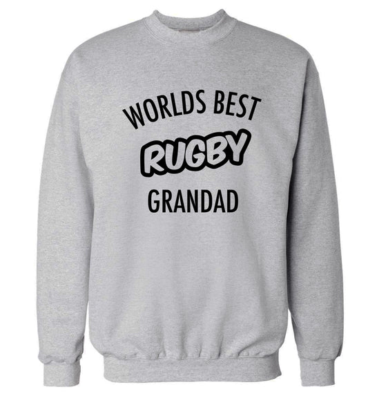 Worlds best rugby grandad Adult's unisex grey Sweater 2XL