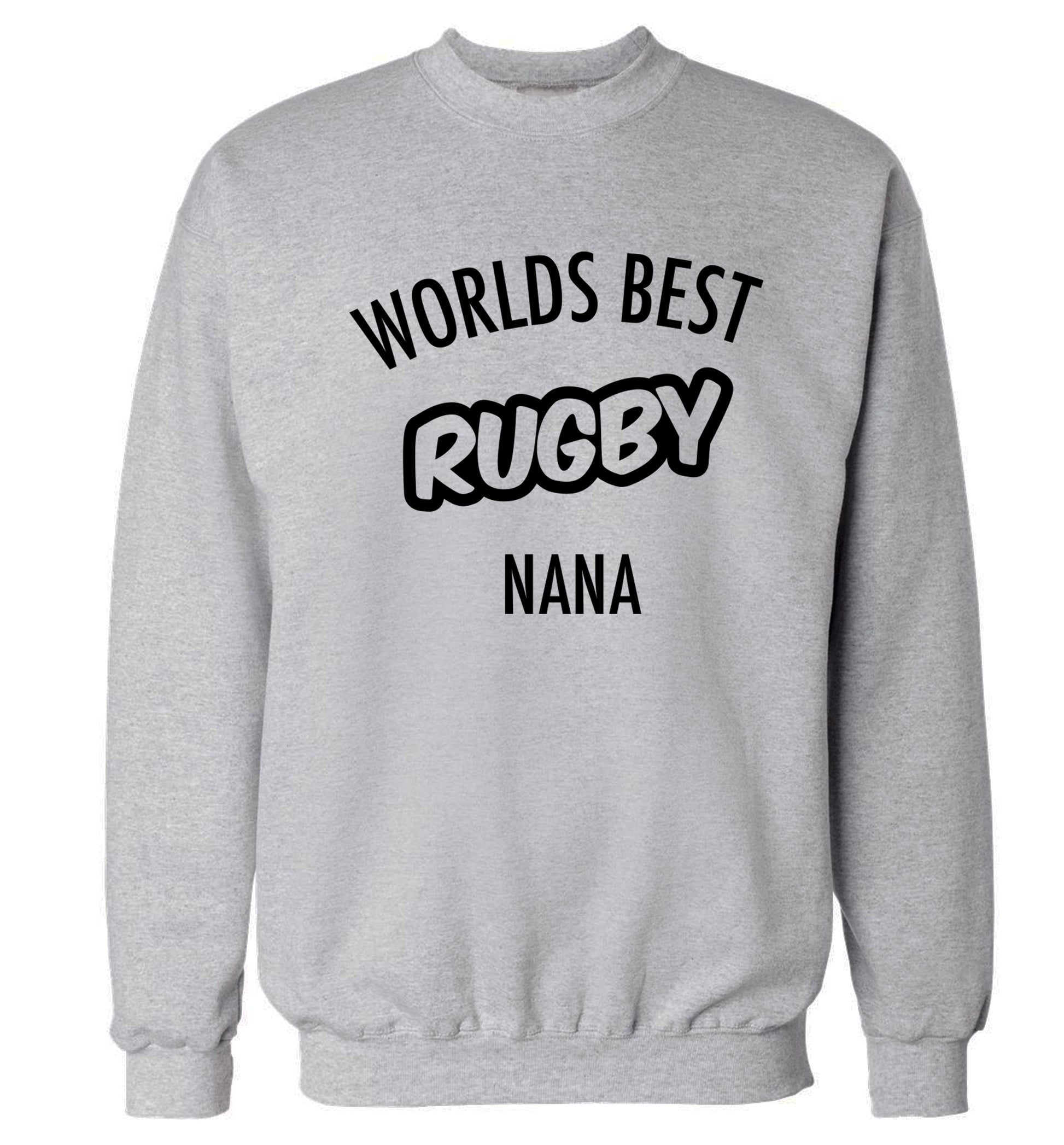 Worlds Best Rugby Grandma Adult's unisex grey Sweater 2XL