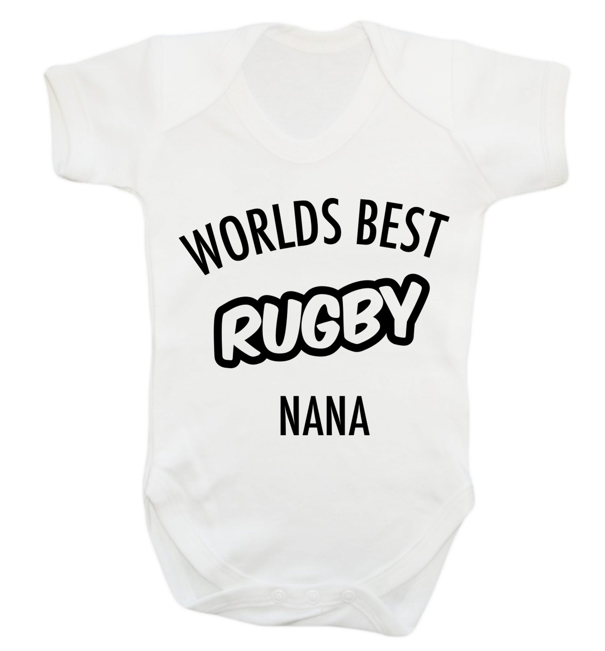 Worlds Best Rugby Grandma Baby Vest white 18-24 months