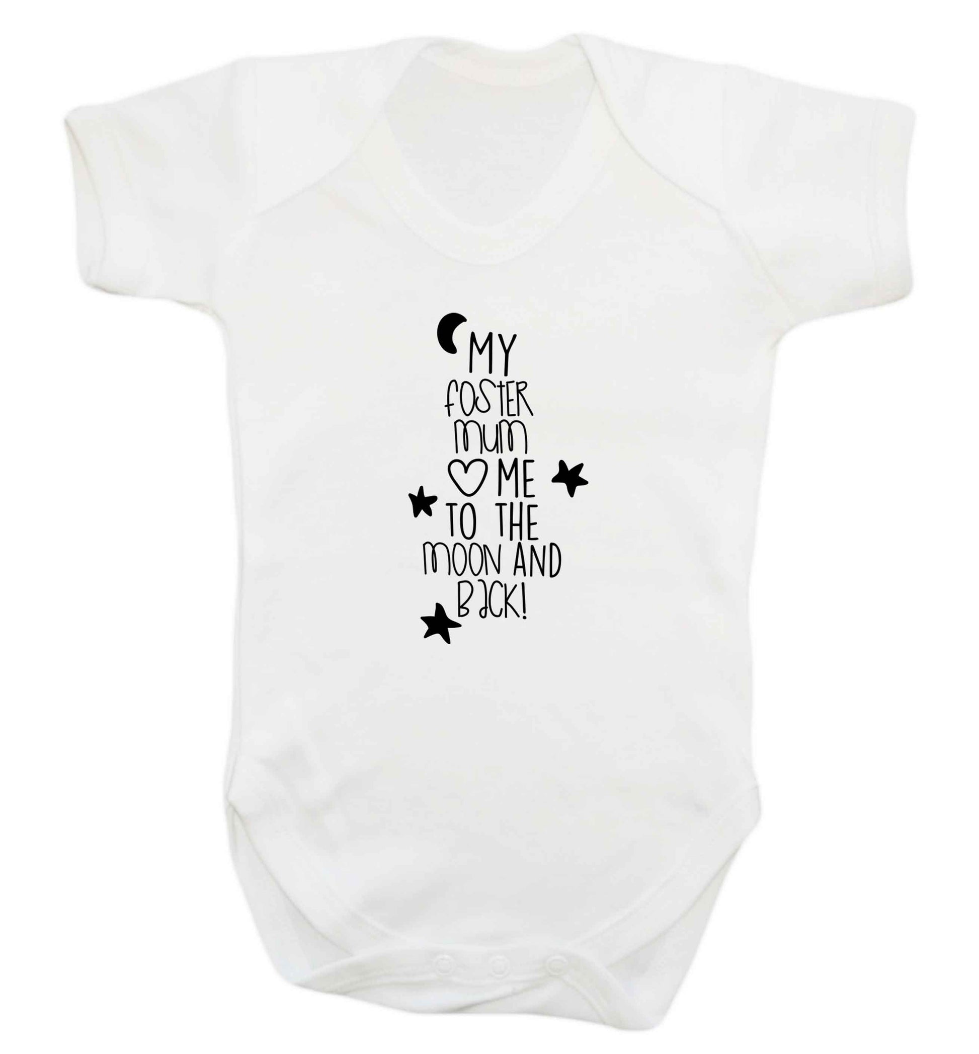My foster mum loves me to the moon and back baby vest white 18-24 months