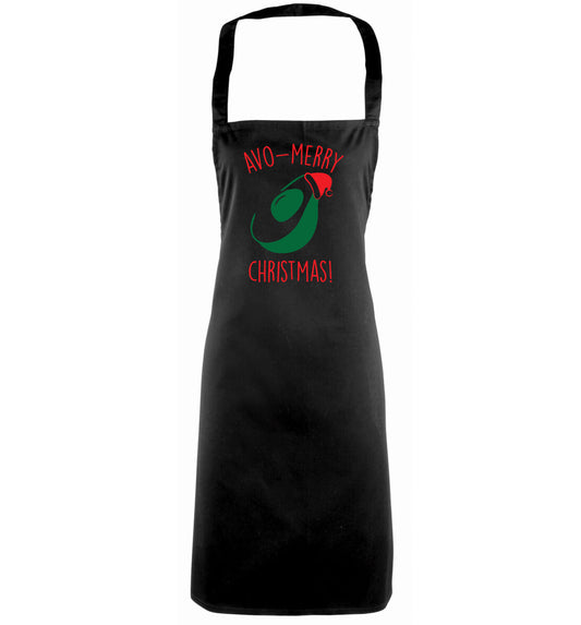 Avo-Merry Christmas black apron