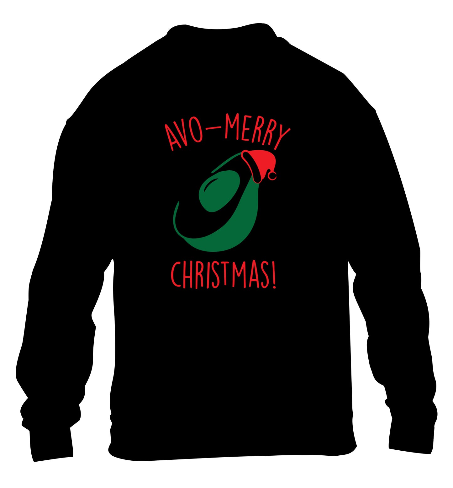 Avo-Merry Christmas children's black sweater 12-13 Years