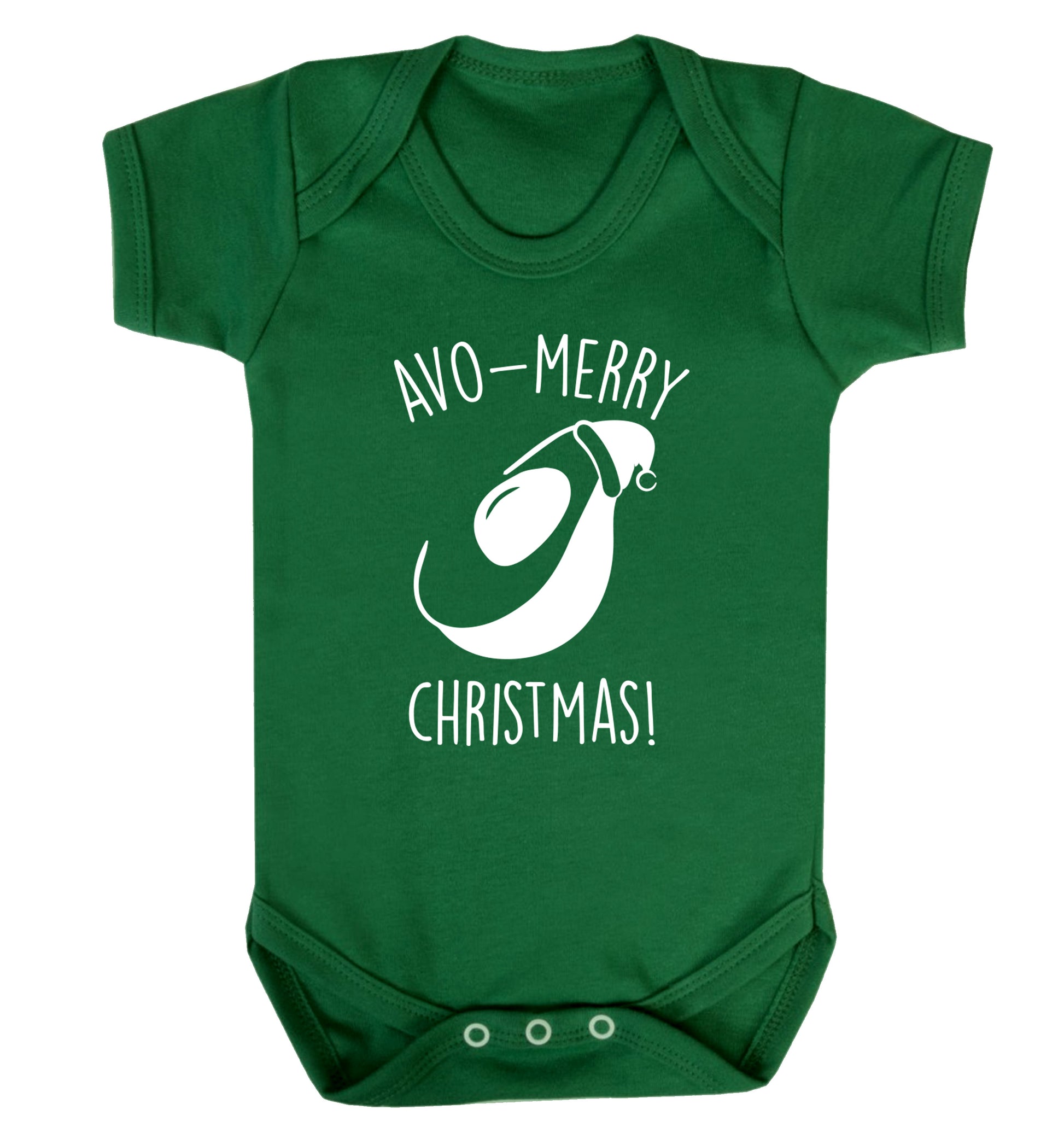 Avo-Merry Christmas Baby Vest green 18-24 months