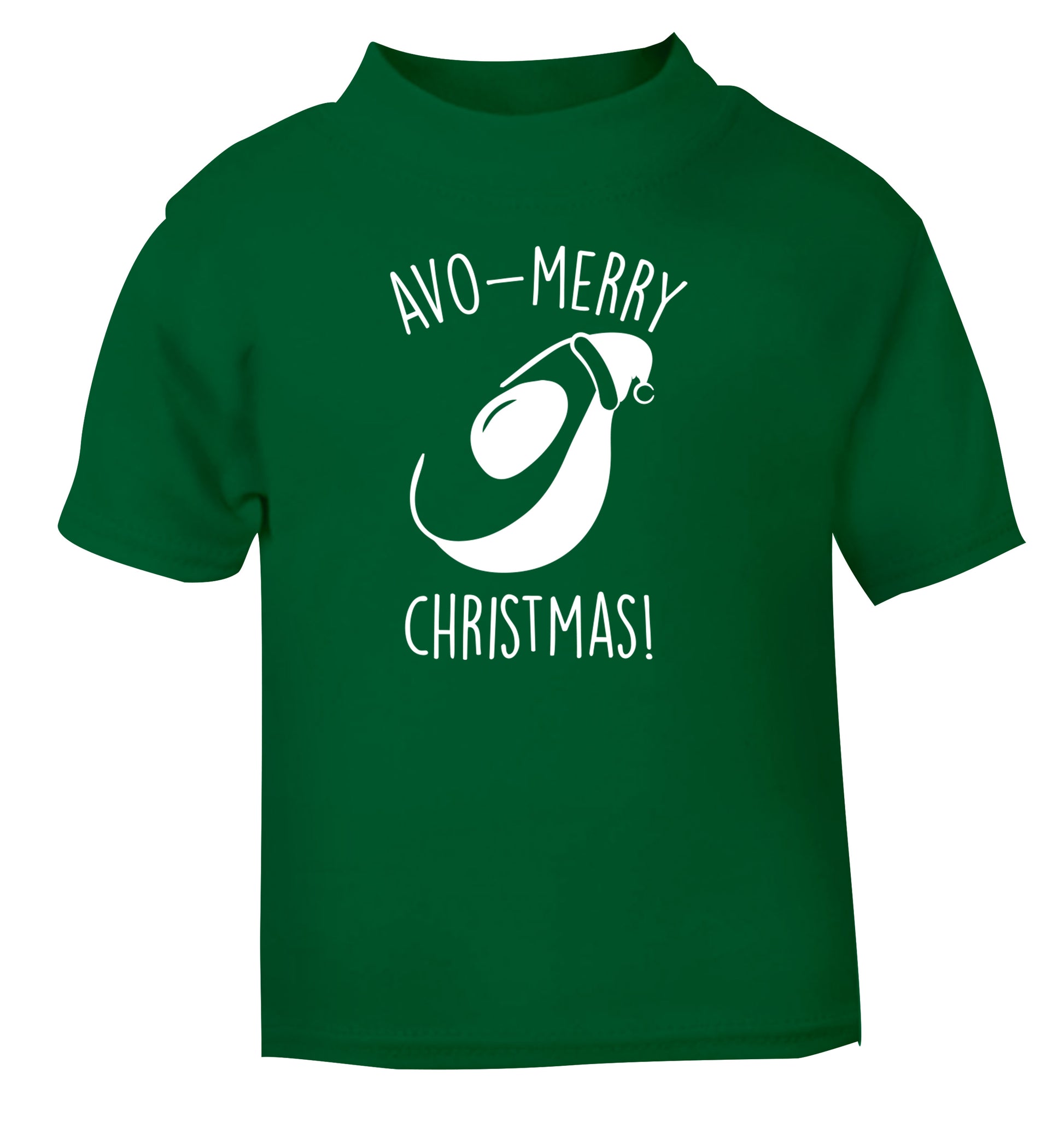 Avo-Merry Christmas green Baby Toddler Tshirt 2 Years
