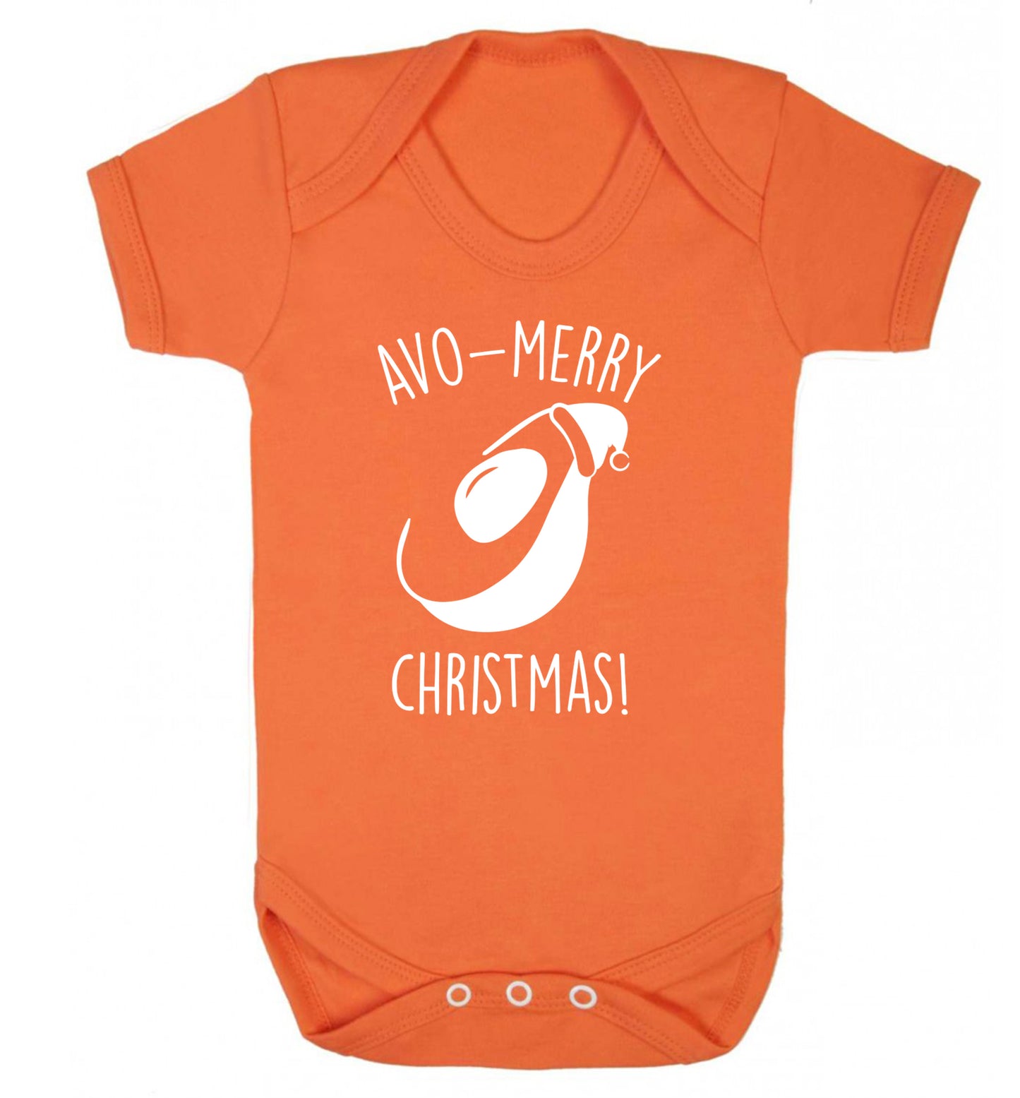 Avo-Merry Christmas Baby Vest orange 18-24 months