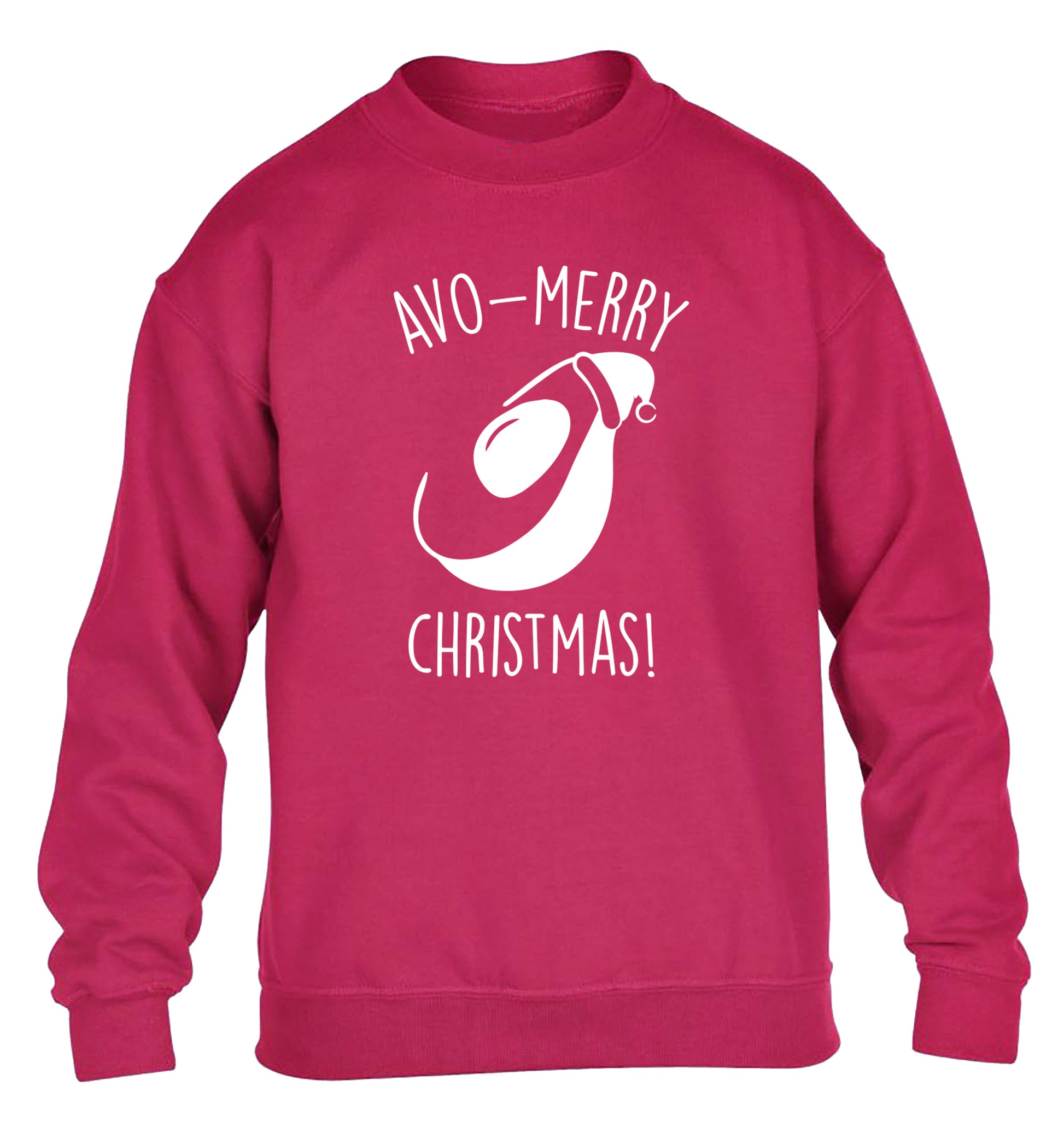 Avo-Merry Christmas children's pink sweater 12-13 Years