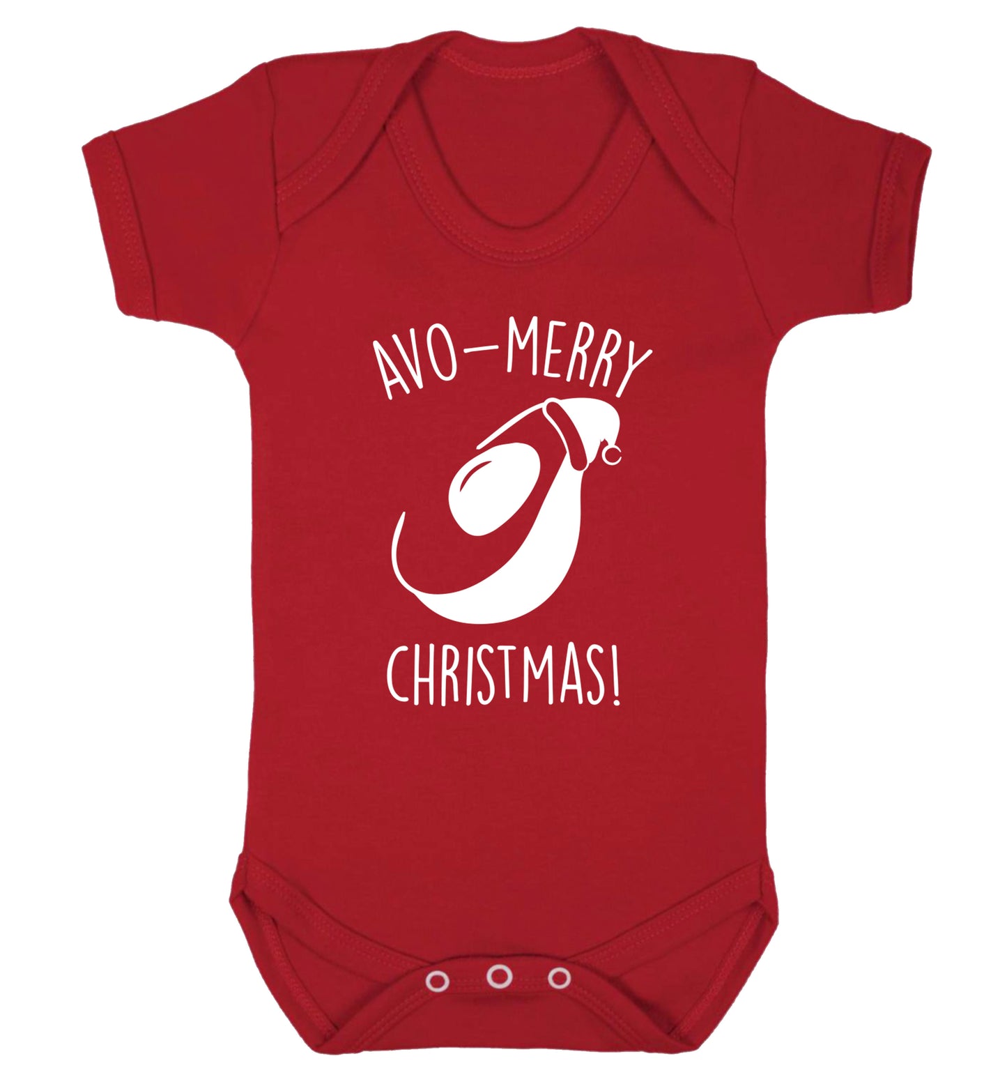 Avo-Merry Christmas Baby Vest red 18-24 months