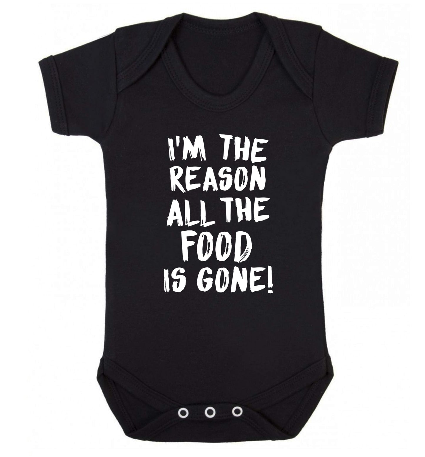 I'm the reason why all the food is gone Baby Vest black 18-24 months