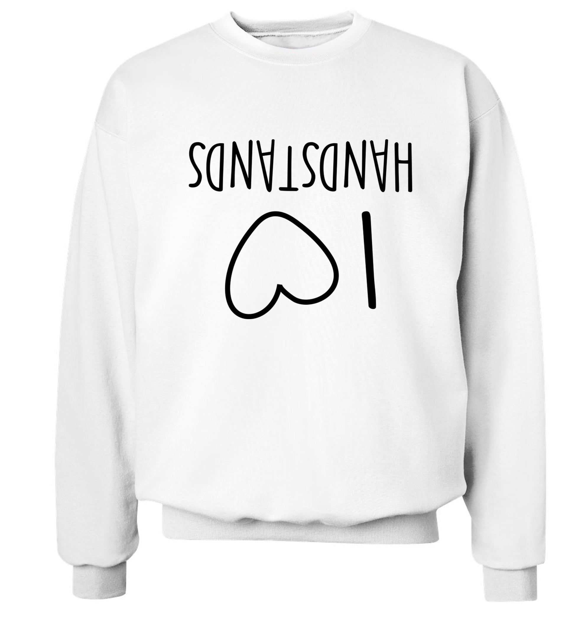 I love handstands Adult's unisex white Sweater 2XL