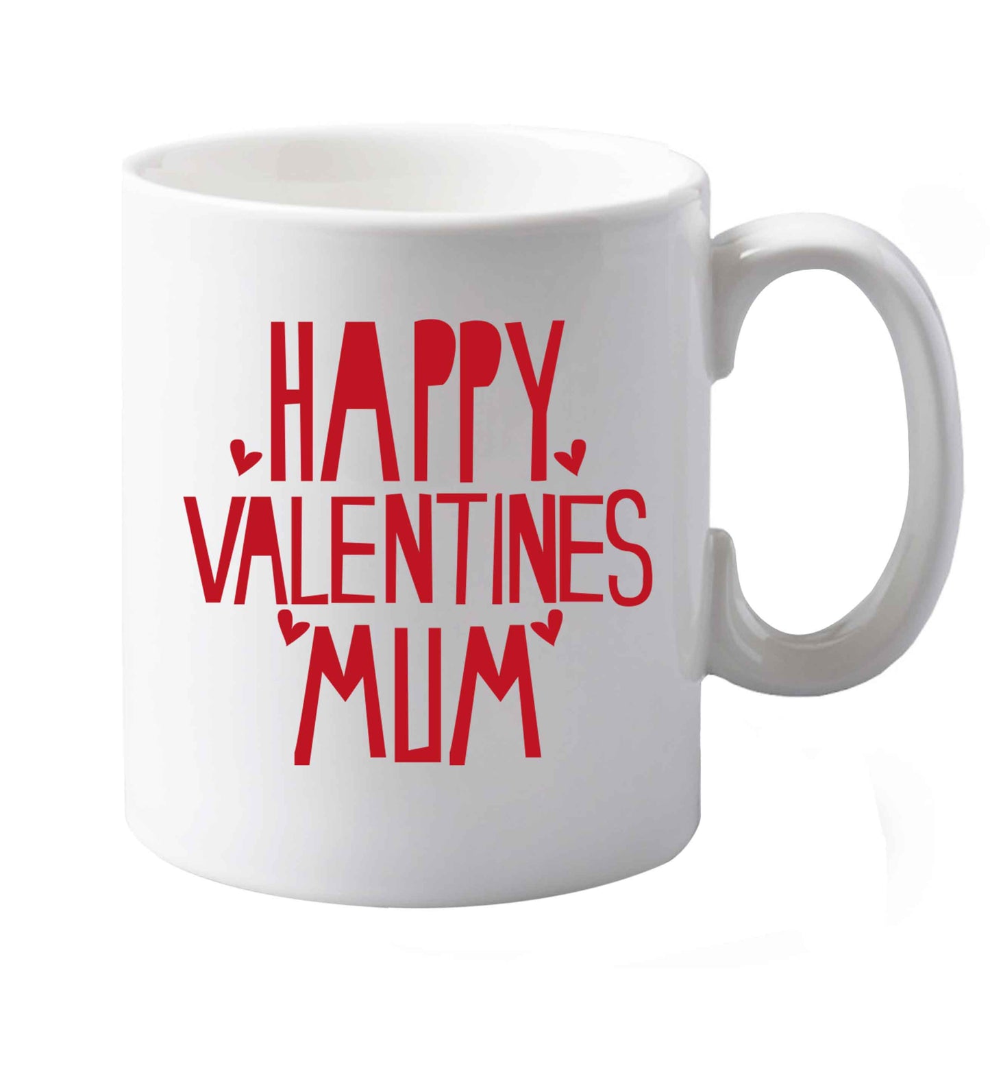 10 oz Happy valentines mum ceramic mug both sides