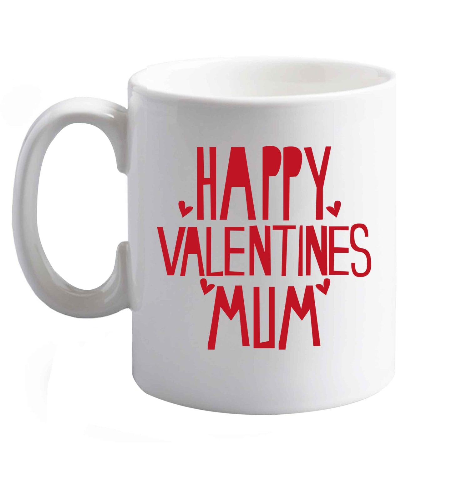 10 oz Happy valentines mum ceramic mug right handed