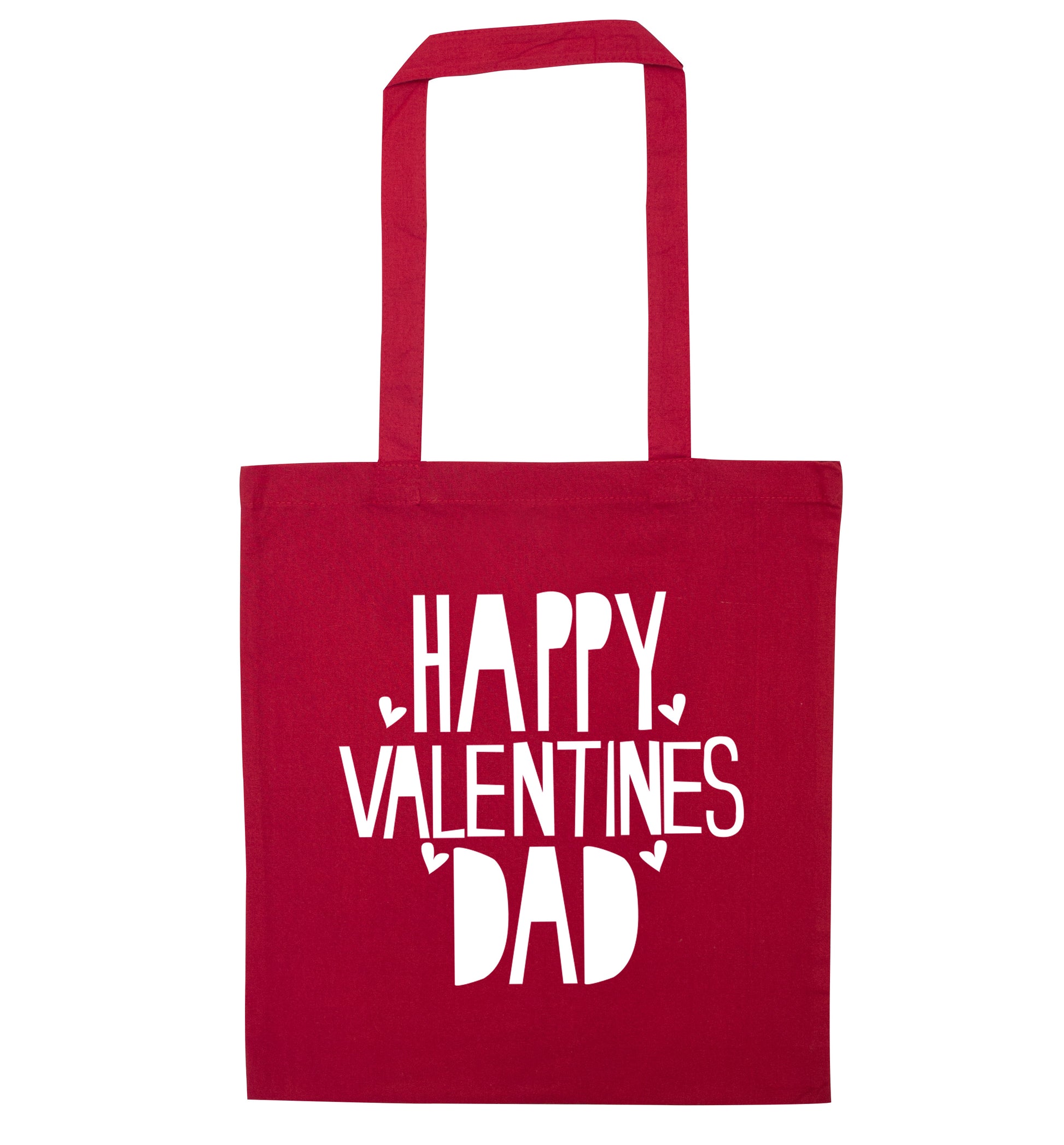 Happy Valentines Dad red tote bag