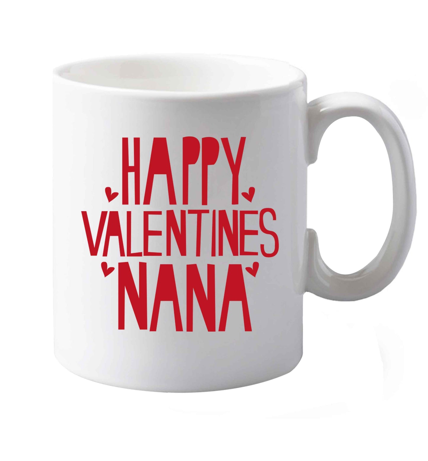 10 oz Happy valentines nana ceramic mug both sides