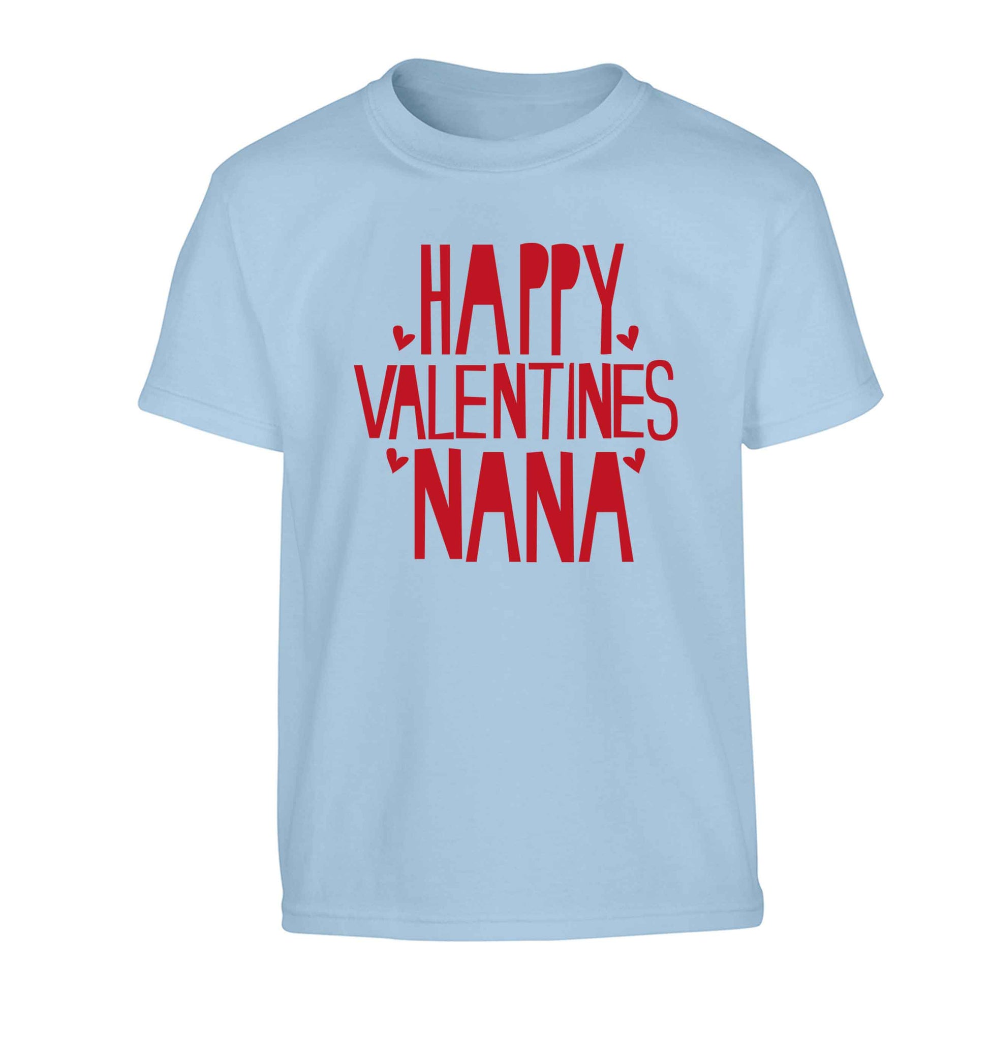Happy valentines nana Children's light blue Tshirt 12-13 Years