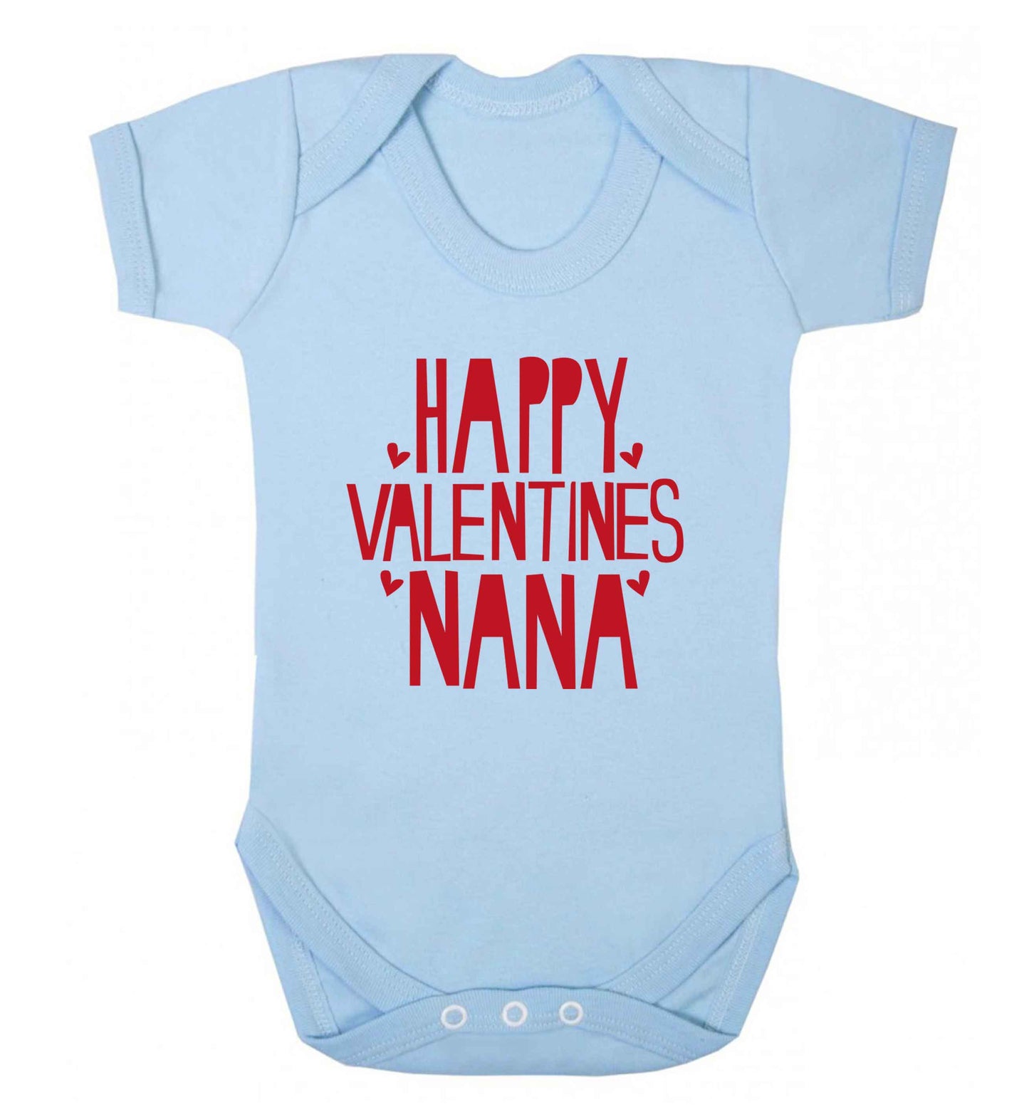 Happy valentines nana baby vest pale blue 18-24 months