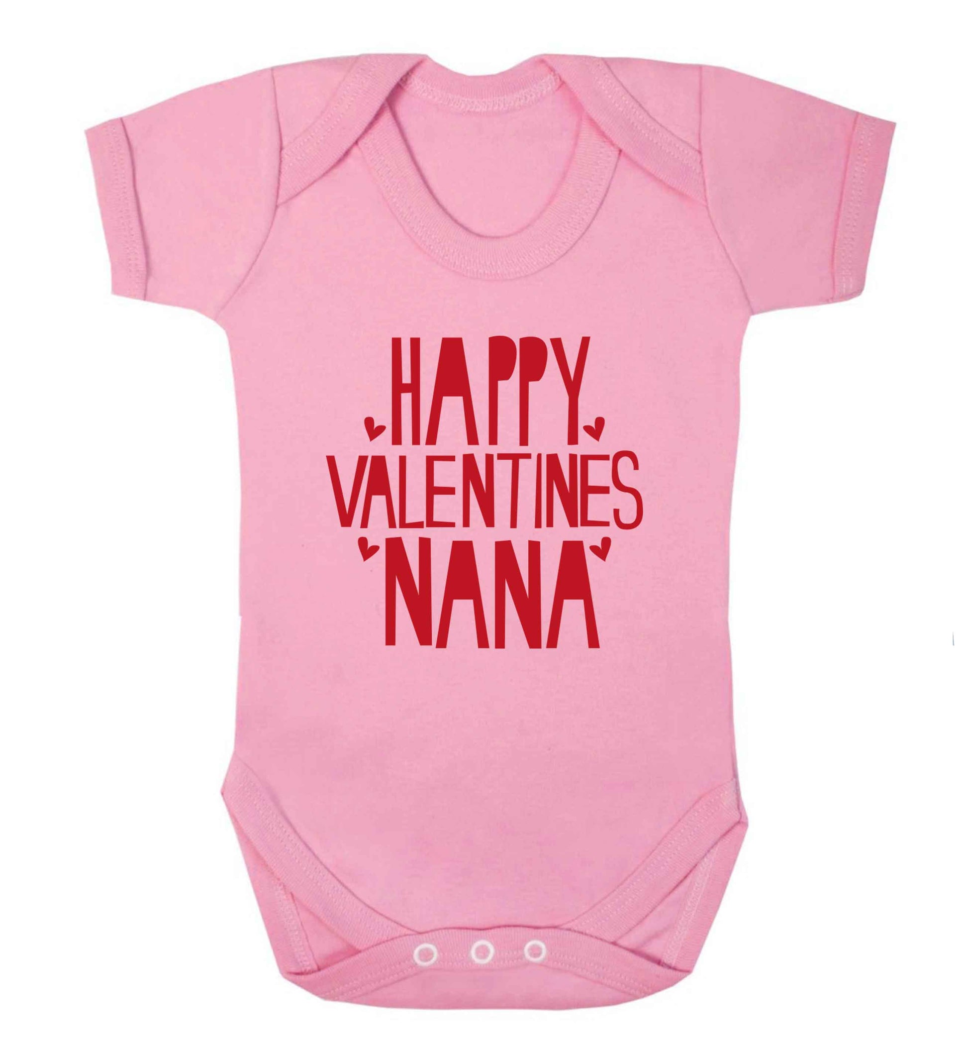 Happy valentines nana baby vest pale pink 18-24 months