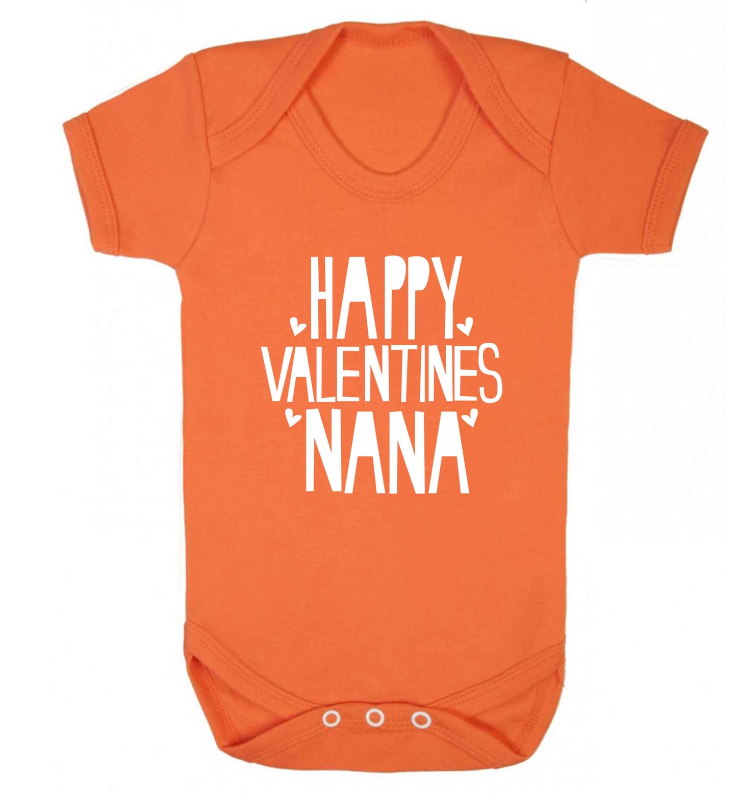 Happy valentines nana baby vest orange 18-24 months