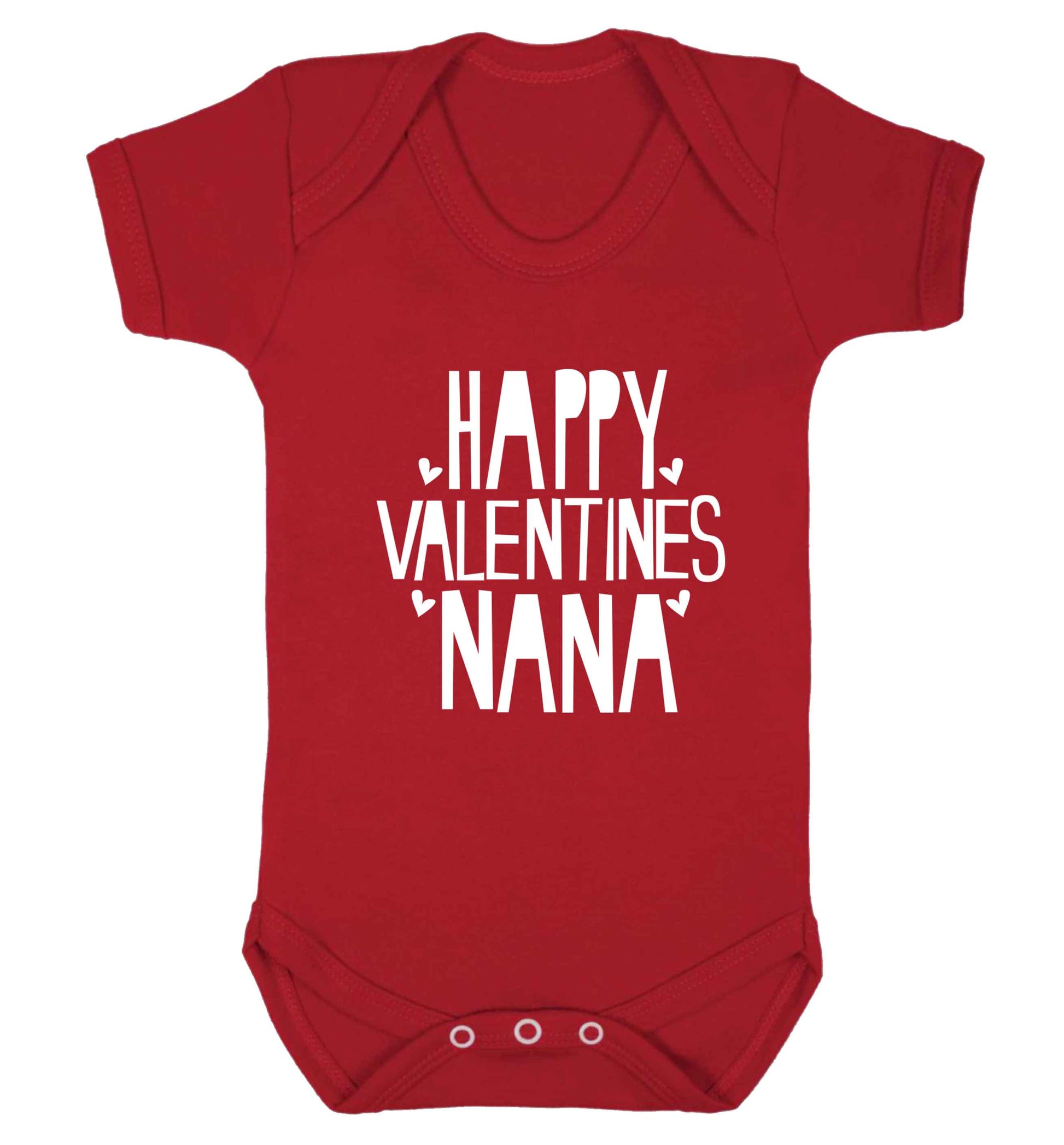 Happy valentines nana baby vest red 18-24 months