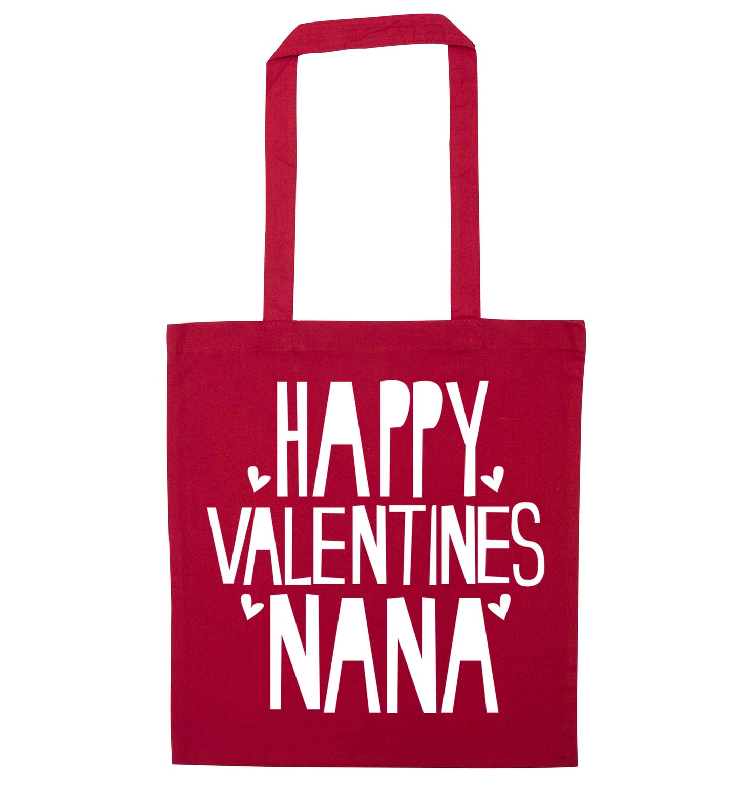Happy valentines nana red tote bag