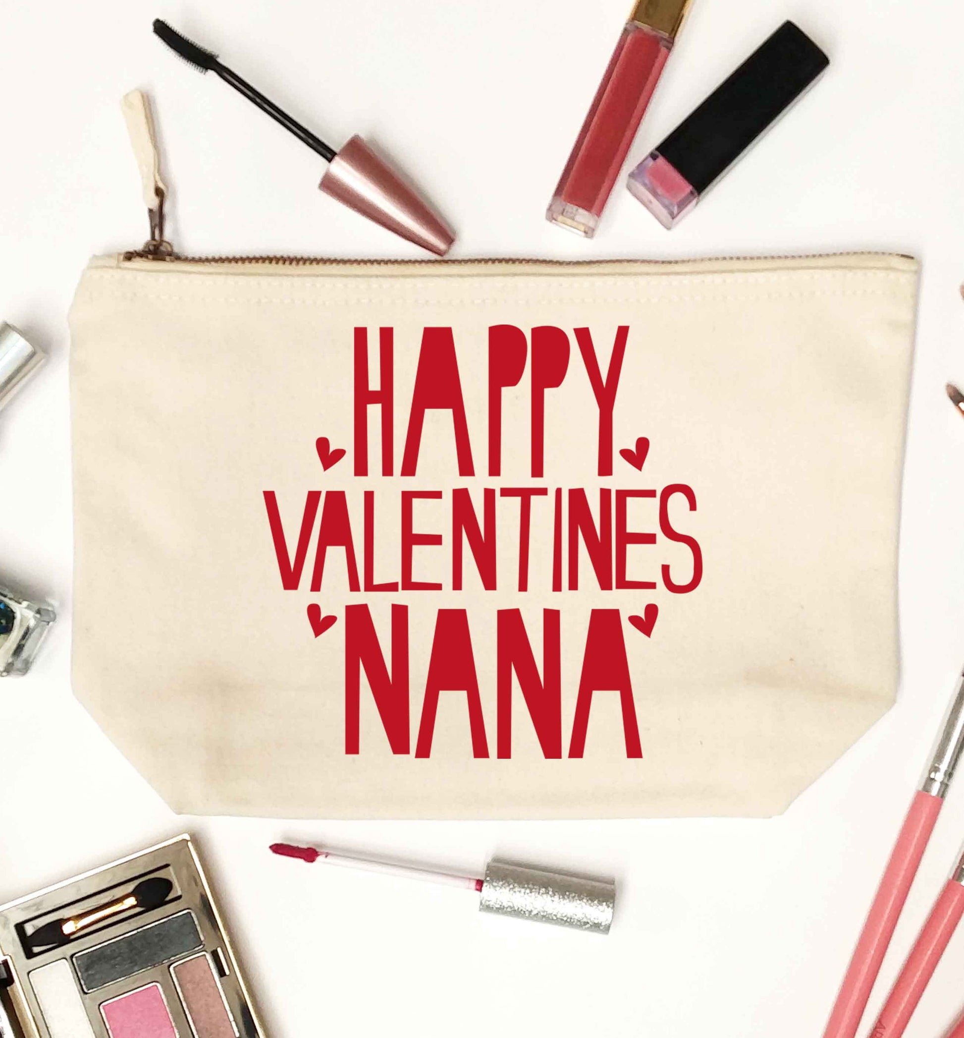 Happy valentines nana natural makeup bag
