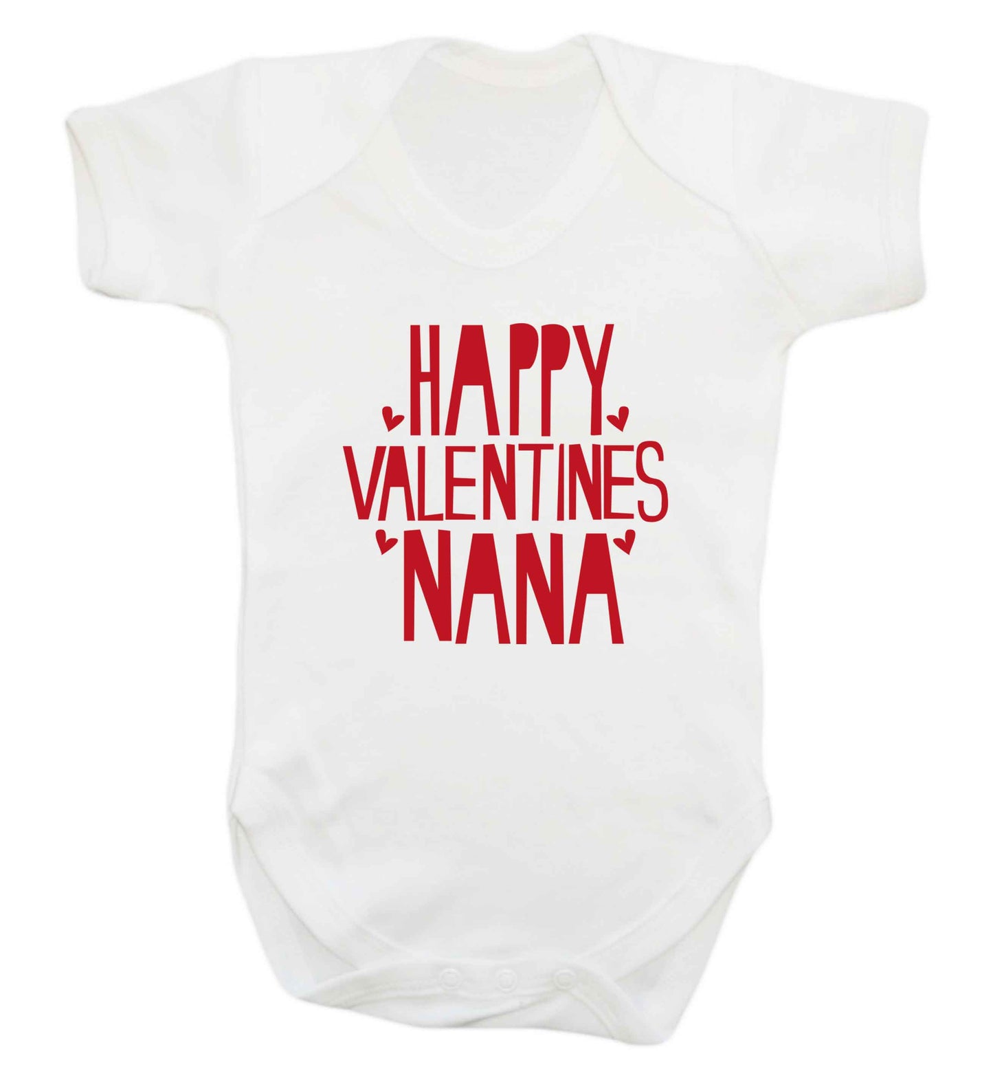 Happy valentines nana baby vest white 18-24 months