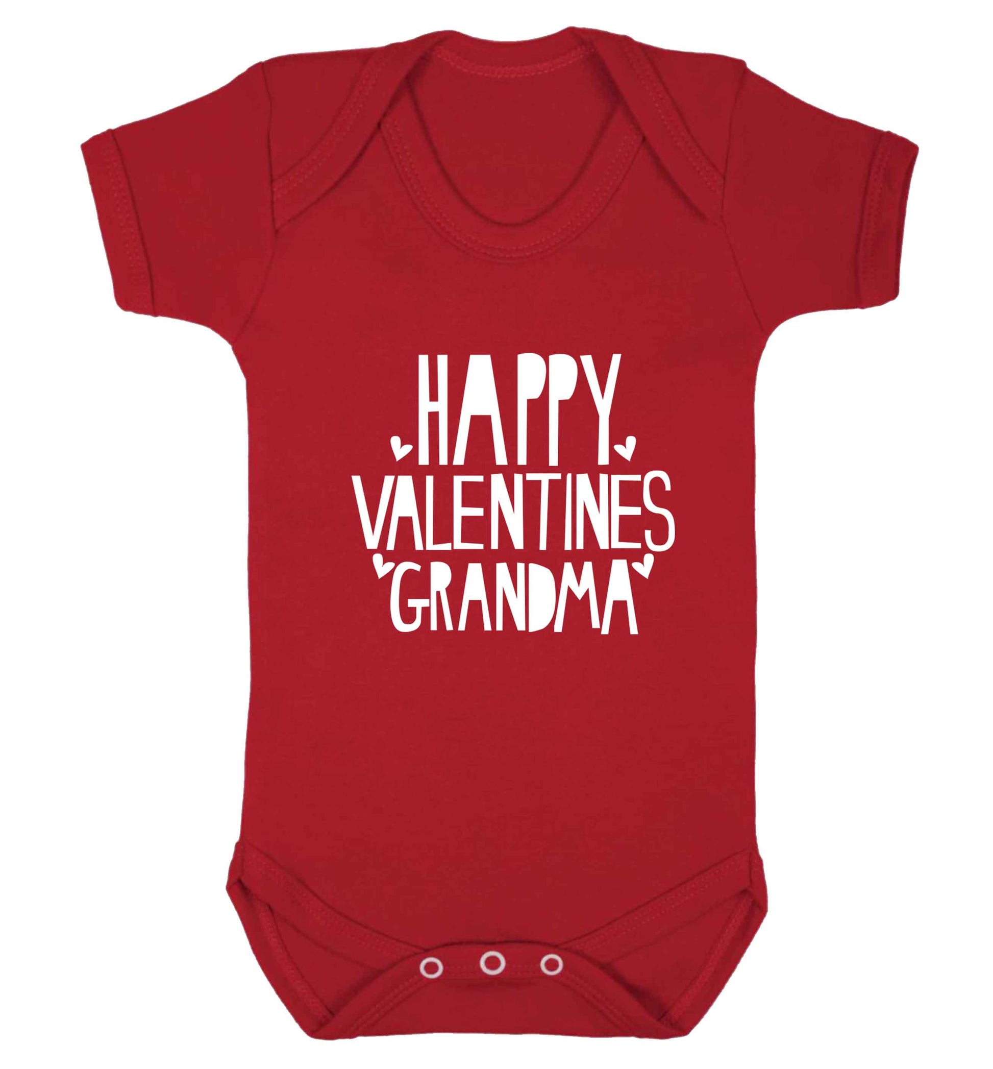 Happy valentines grandma baby vest red 18-24 months