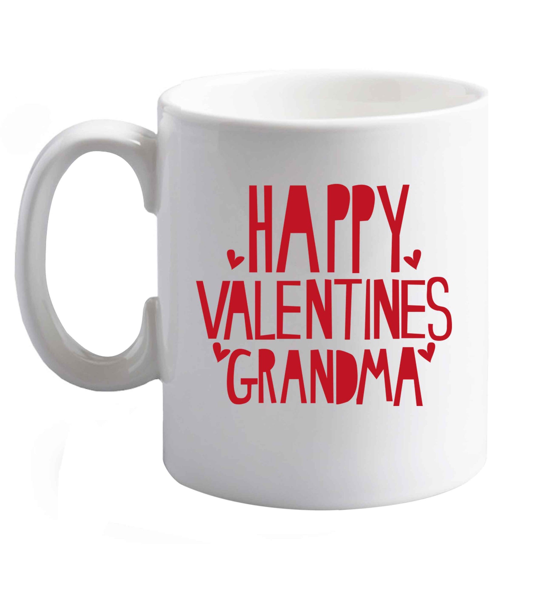 10 oz Happy valentines grandma ceramic mug right handed