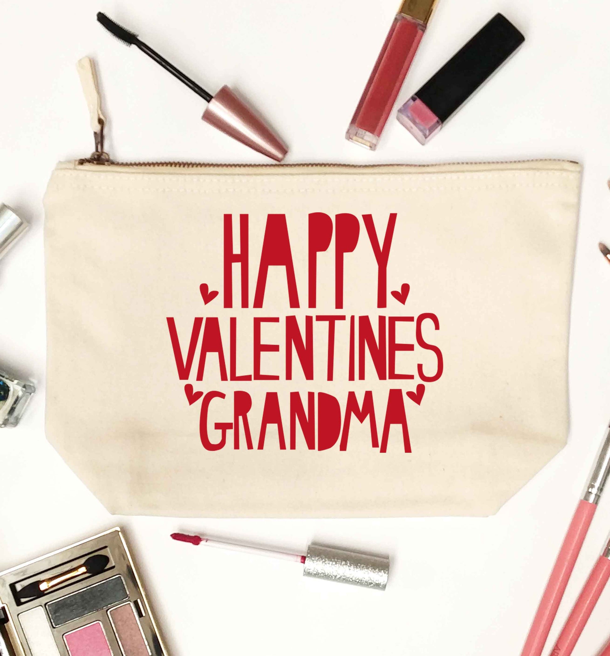 Happy valentines grandma natural makeup bag