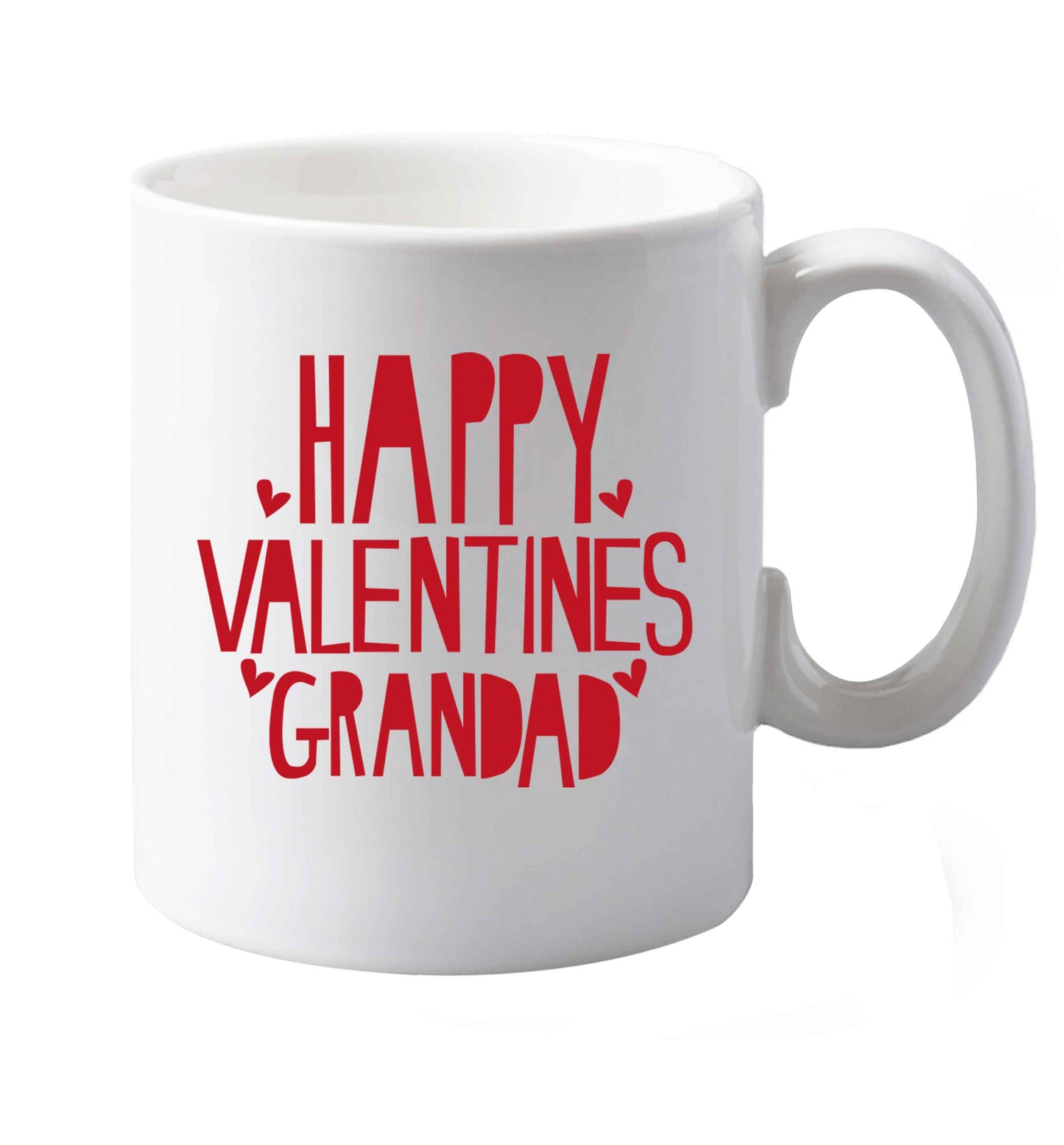 10 oz Happy valentines grandad ceramic mug both sides