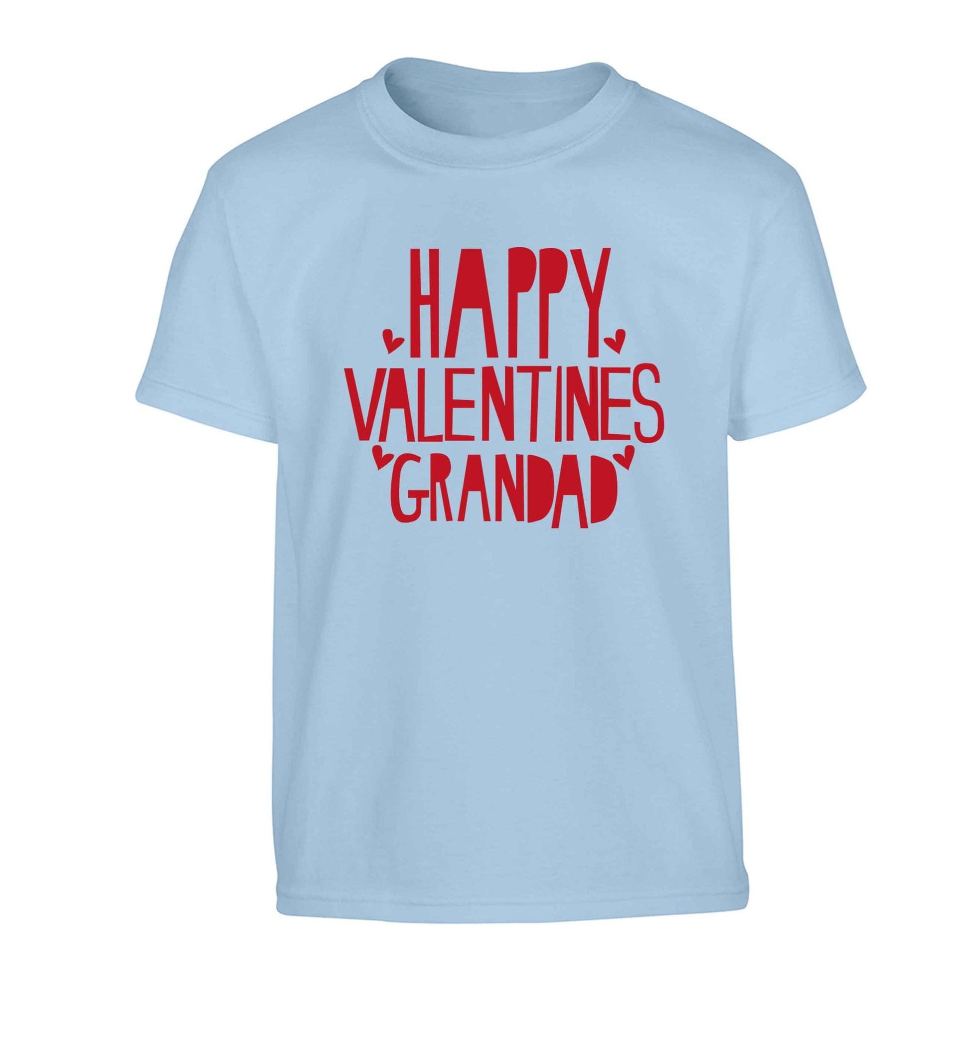 Happy valentines grandad Children's light blue Tshirt 12-13 Years