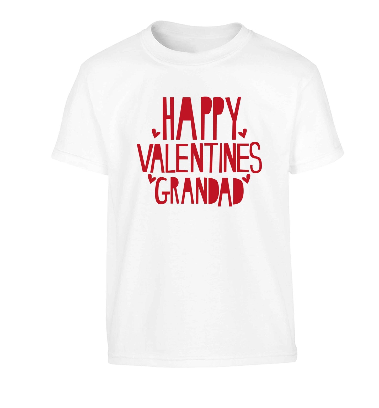 Happy valentines grandad Children's white Tshirt 12-13 Years