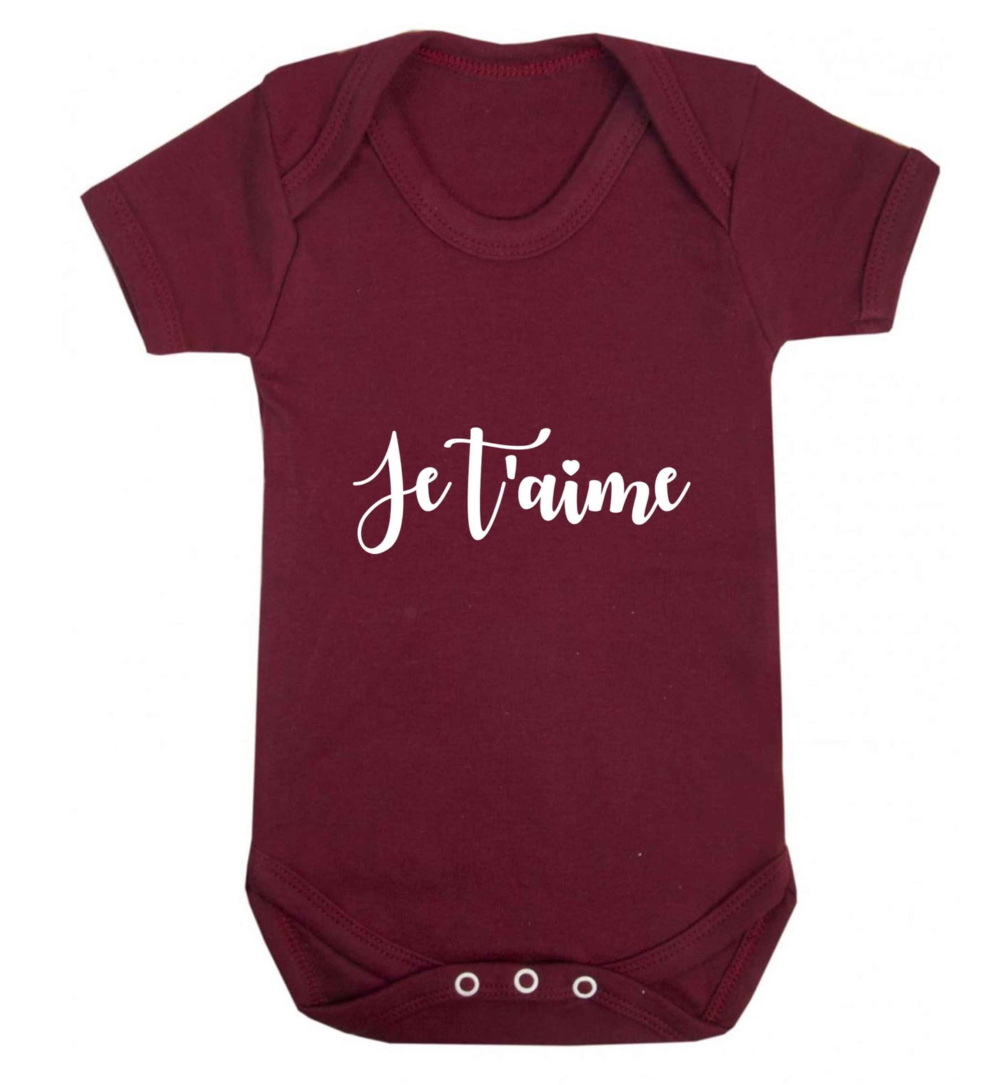 Je t'aime baby vest maroon 18-24 months