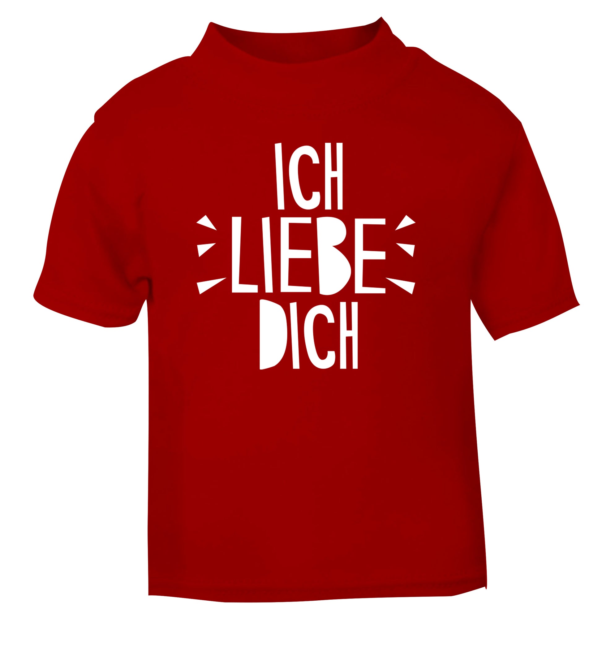 Ich liebe dich - I love you red Baby Toddler Tshirt 2 Years