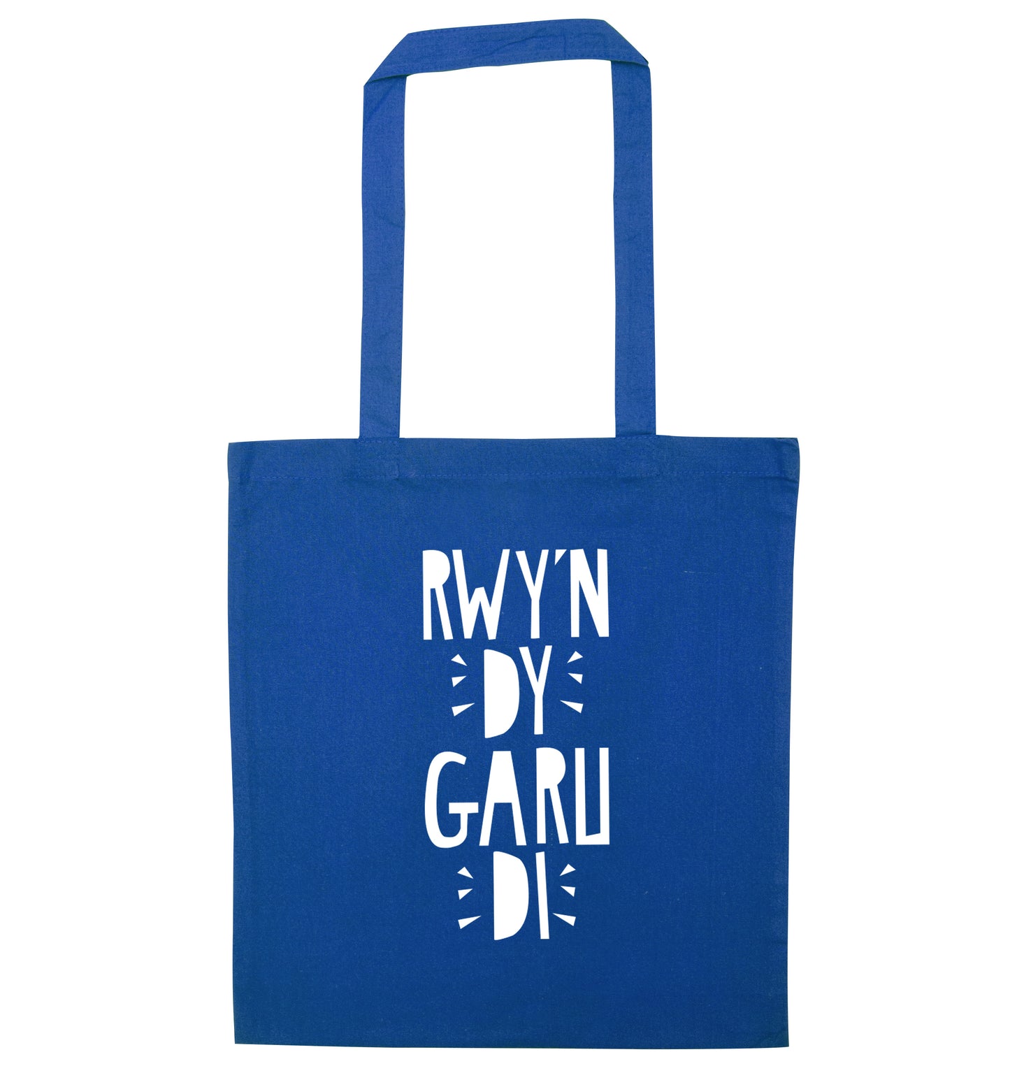 Rwy'n dy garu di - I love you blue tote bag