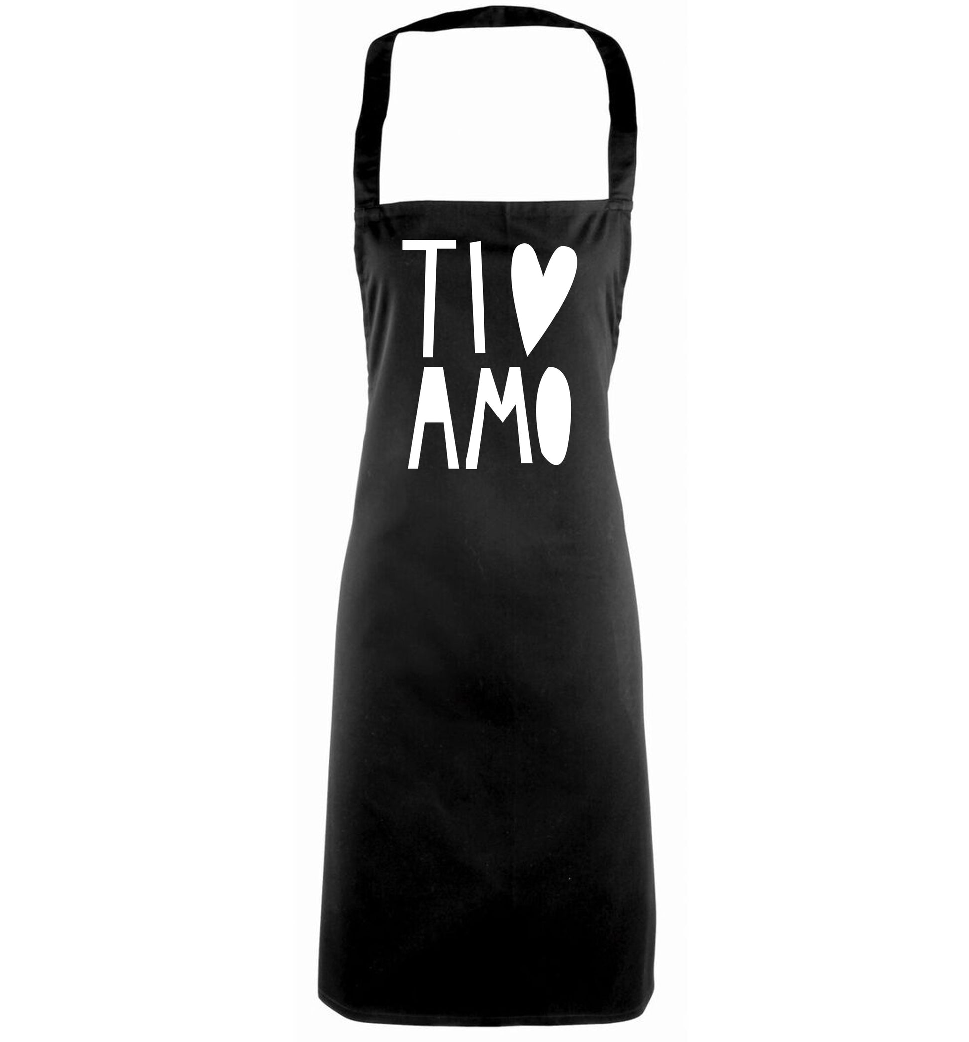 Ti amo - I love you black apron