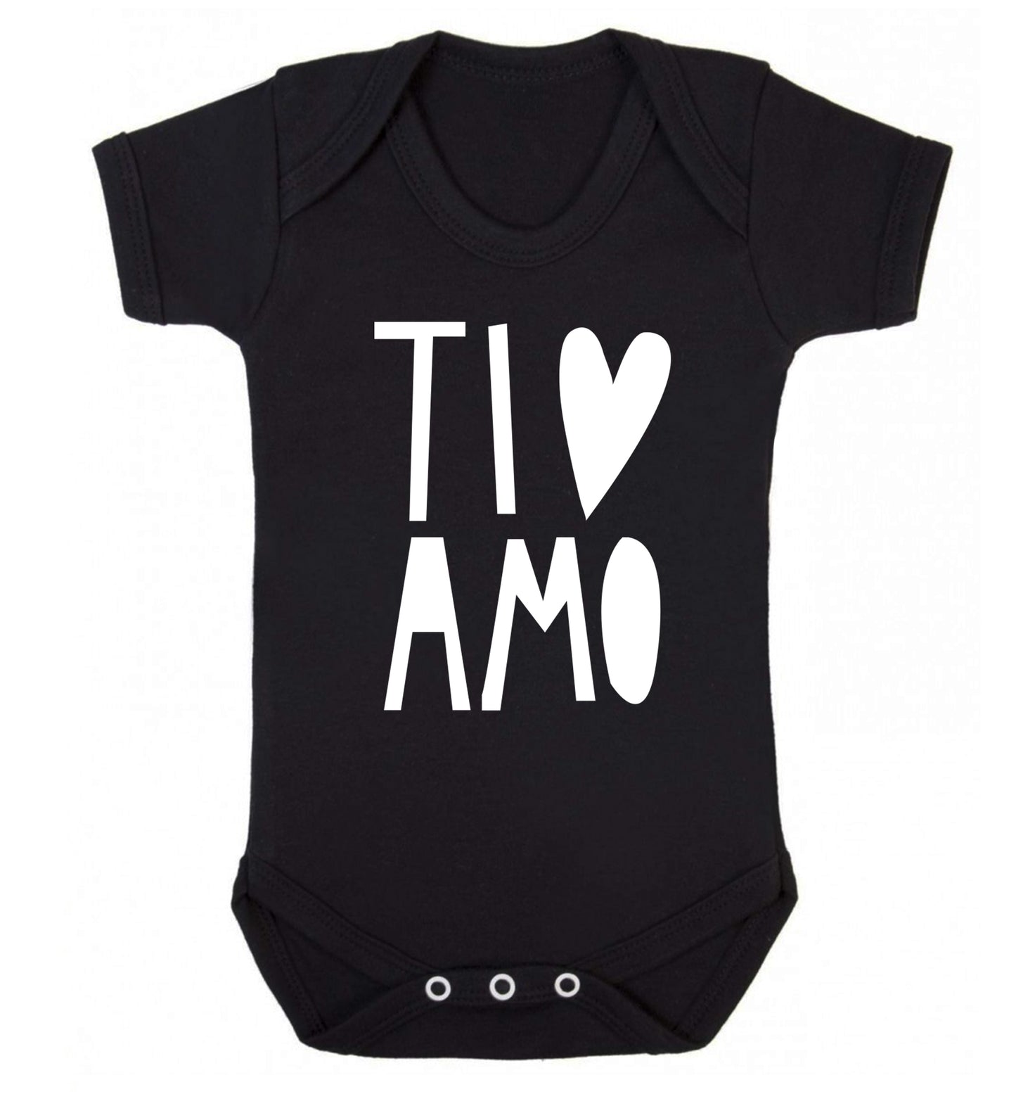 Ti amo - I love you Baby Vest black 18-24 months