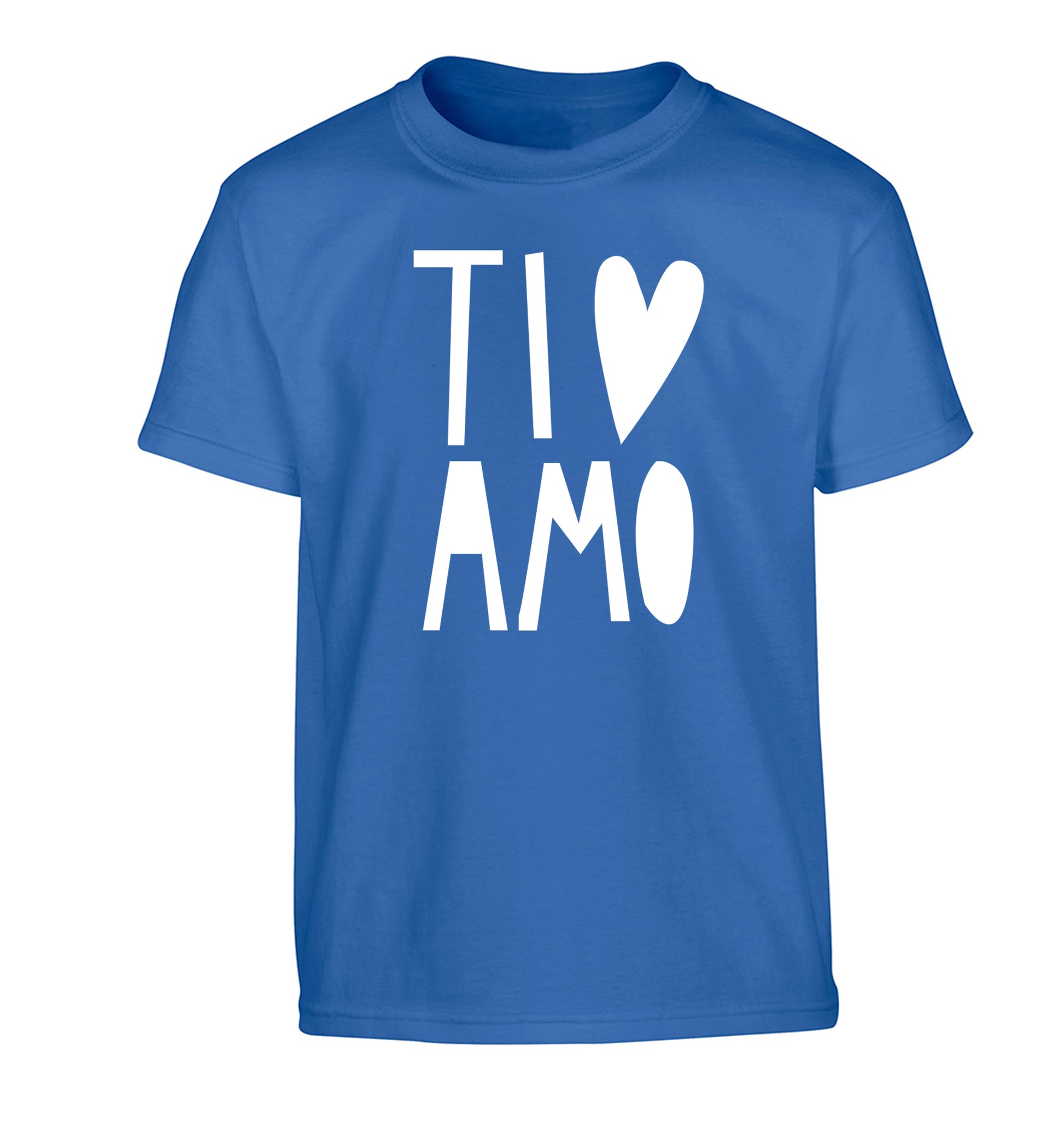 Ti amo - I love you Children's blue Tshirt 12-13 Years