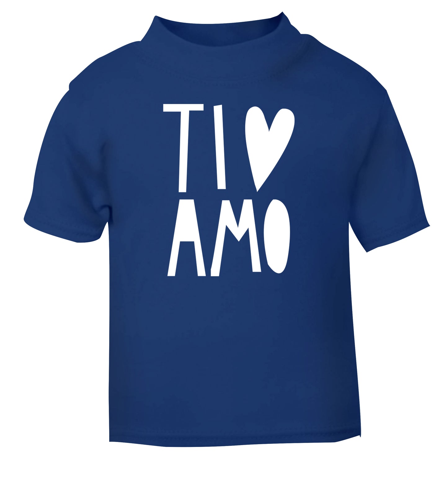 Ti amo - I love you blue Baby Toddler Tshirt 2 Years
