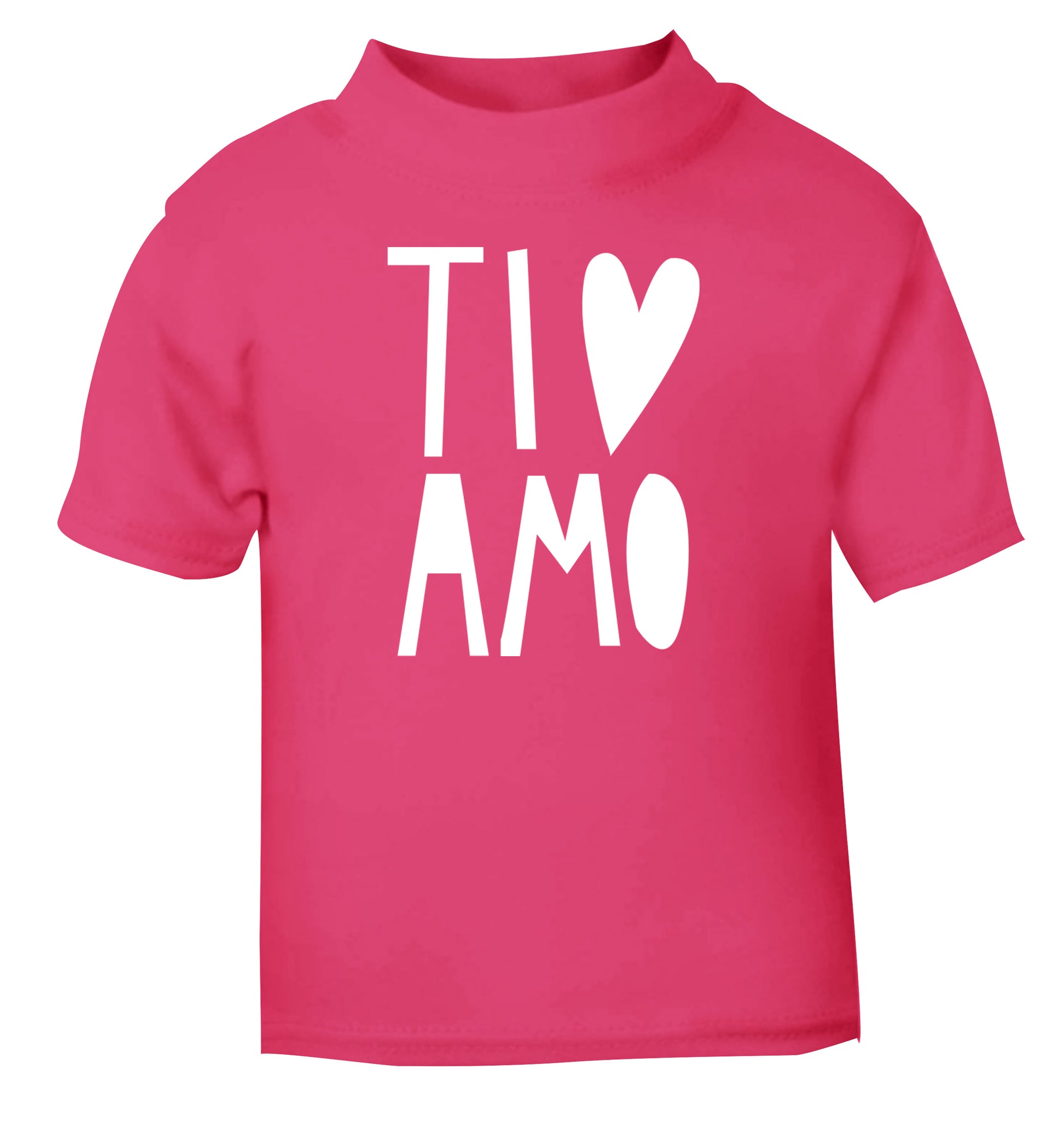 Ti amo - I love you pink Baby Toddler Tshirt 2 Years