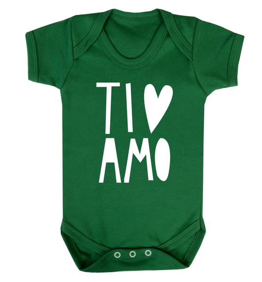 Ti amo - I love you Baby Vest green 18-24 months