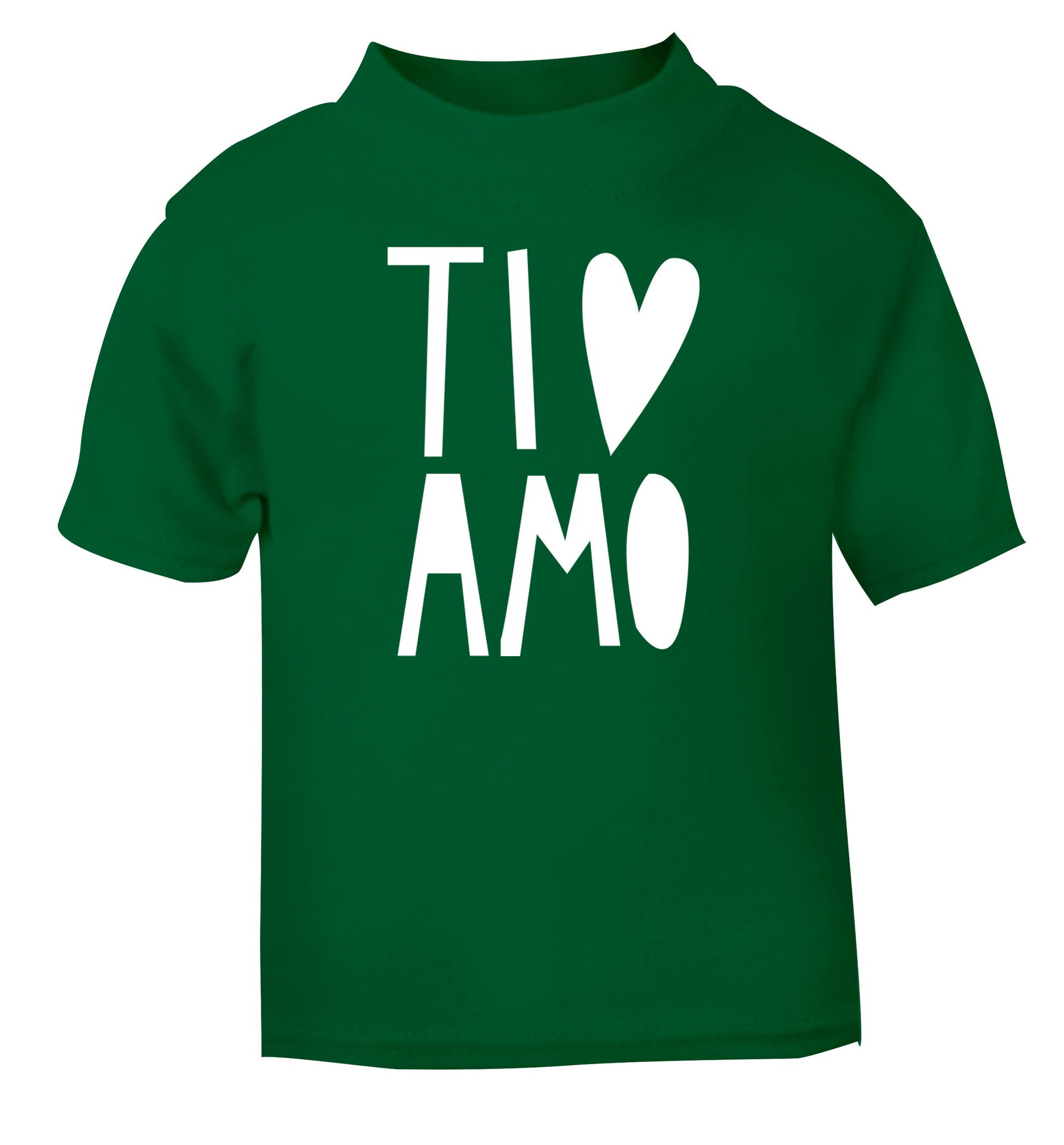 Ti amo - I love you green Baby Toddler Tshirt 2 Years