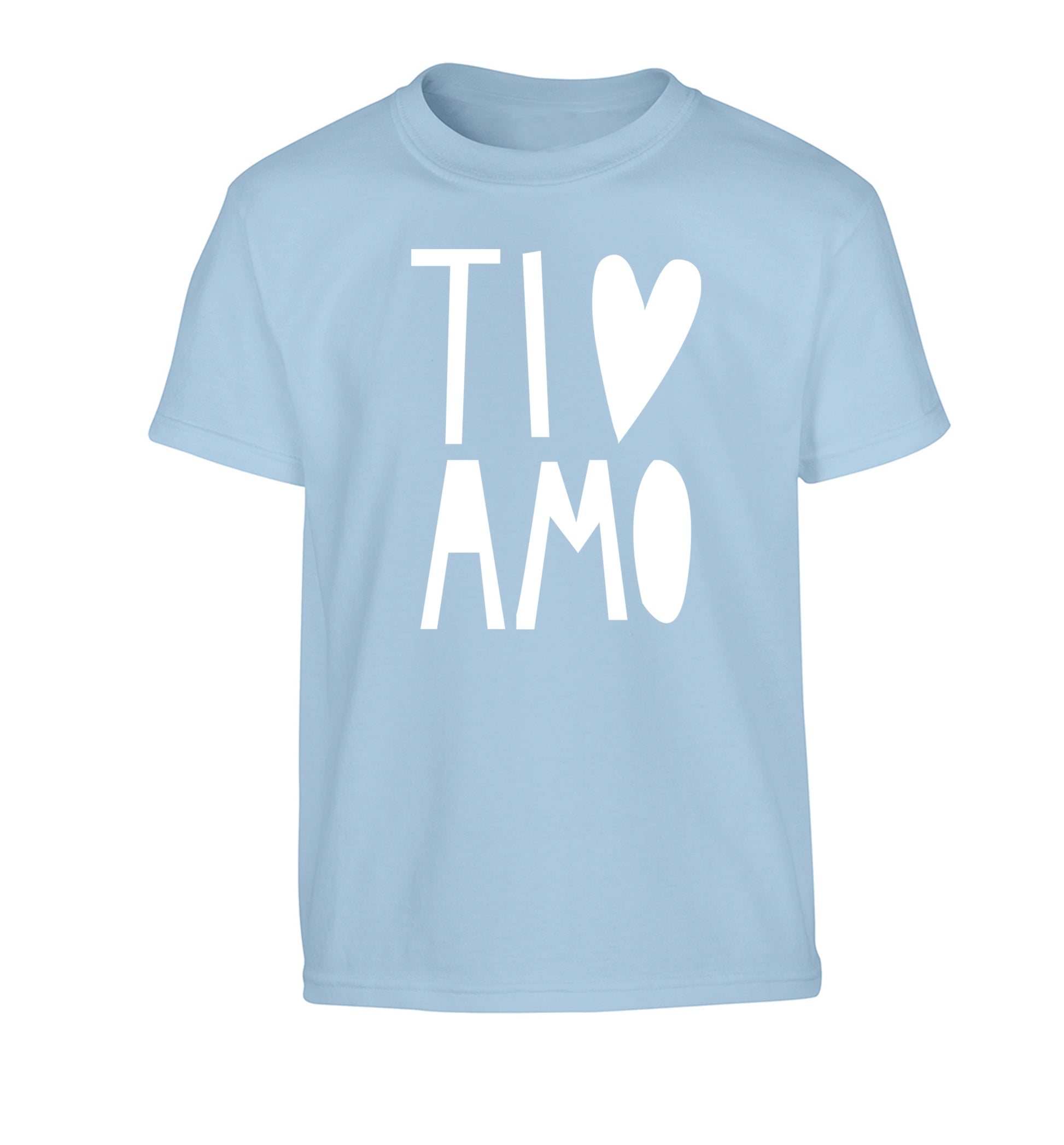 Ti amo - I love you Children's light blue Tshirt 12-13 Years