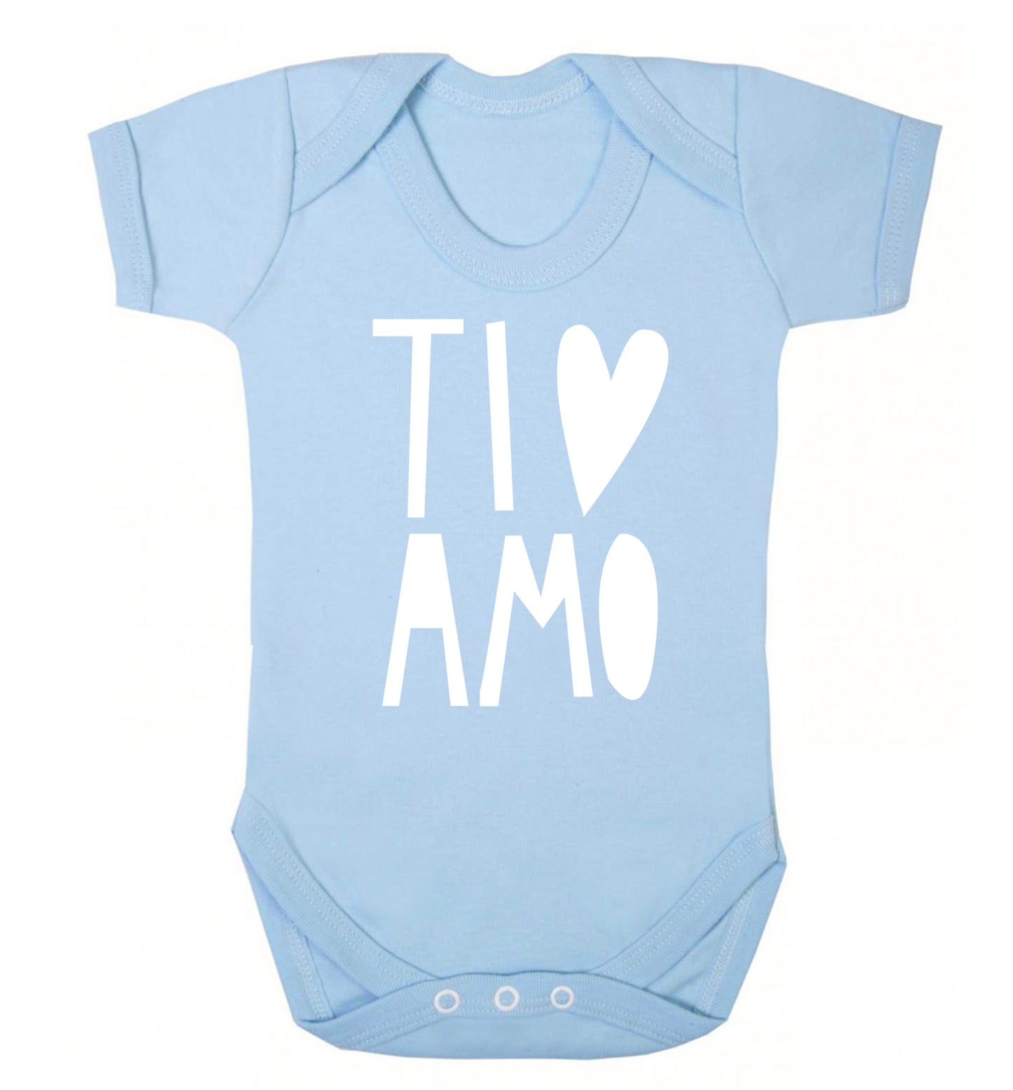 Ti amo - I love you Baby Vest pale blue 18-24 months