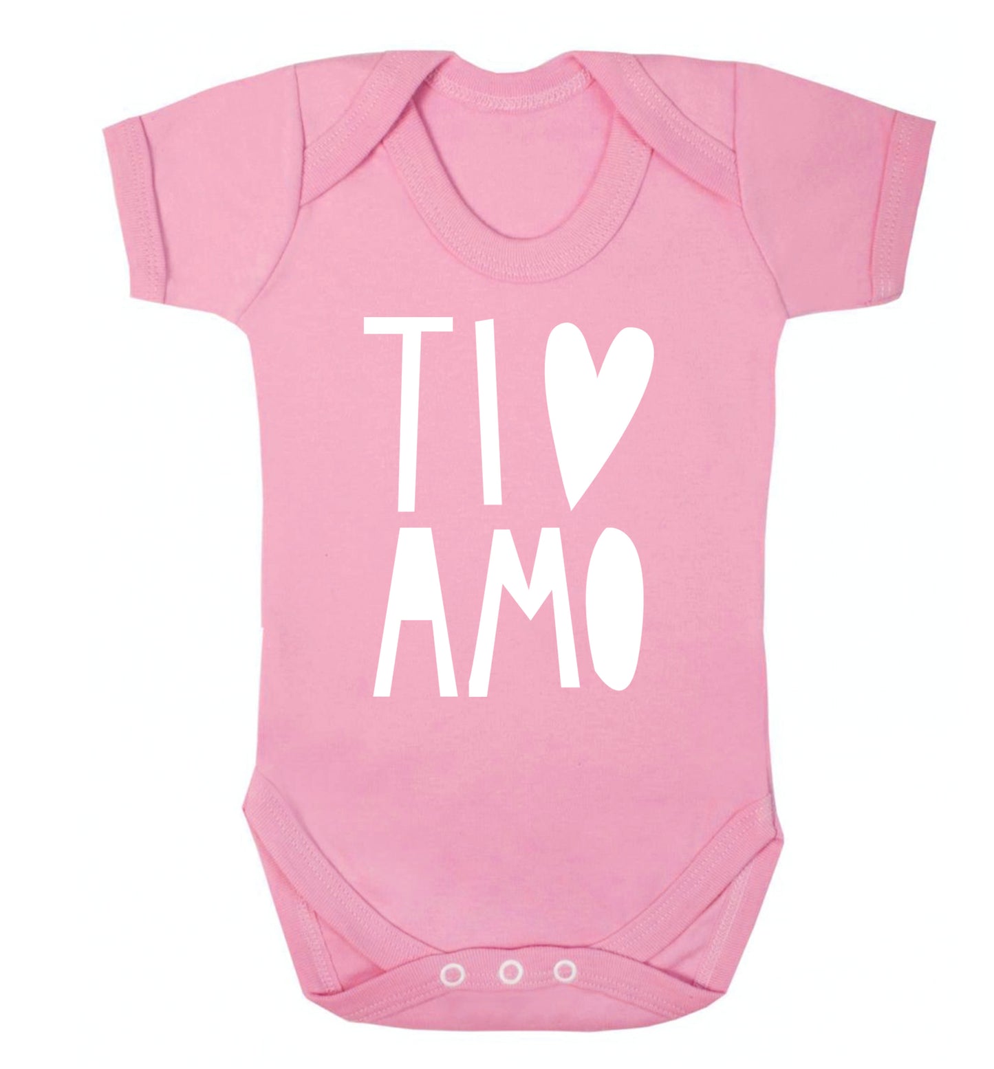 Ti amo - I love you Baby Vest pale pink 18-24 months