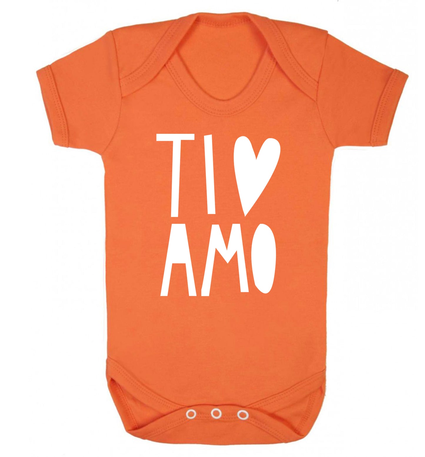 Ti amo - I love you Baby Vest orange 18-24 months