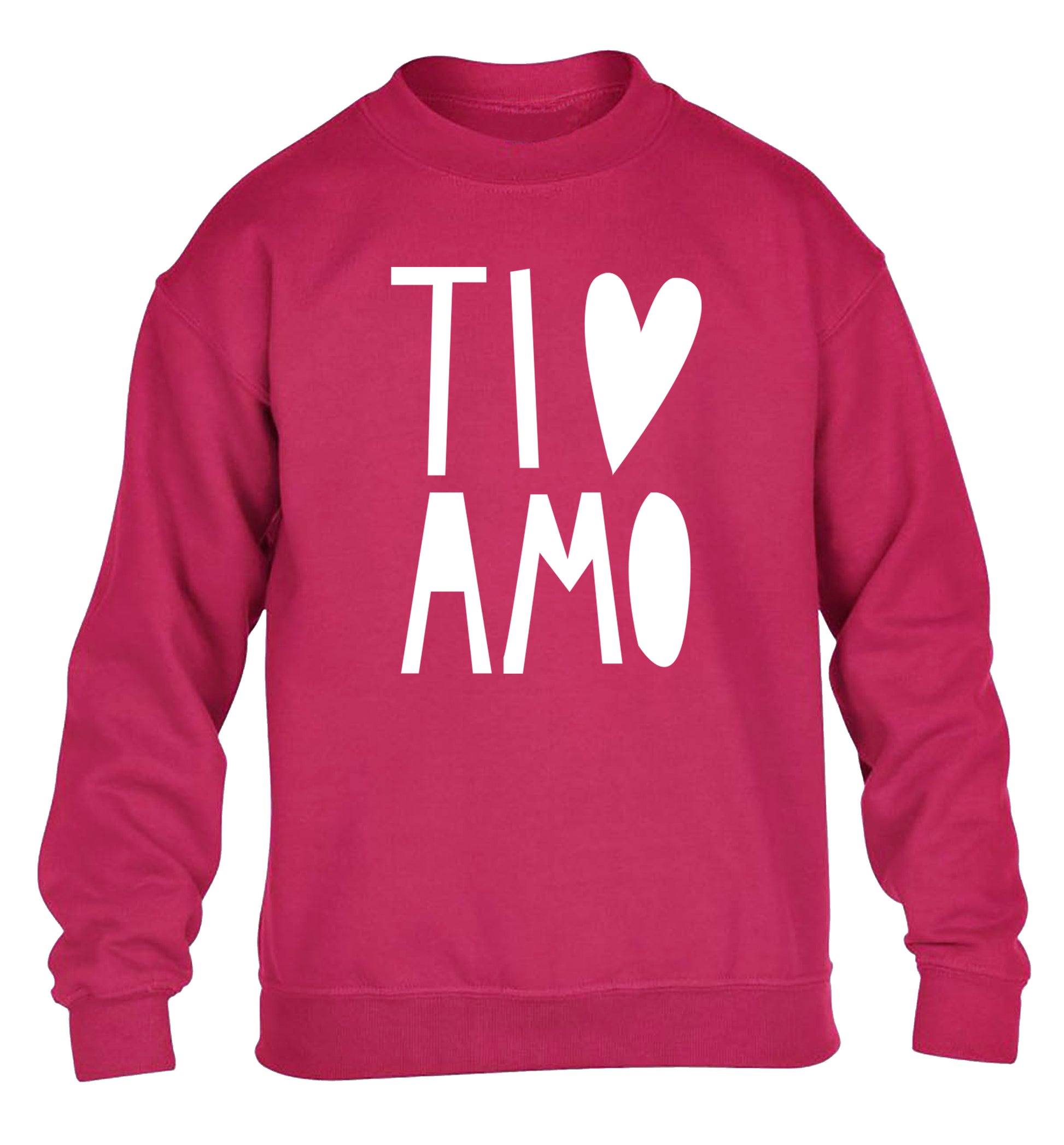 Ti amo - I love you children's pink sweater 12-13 Years
