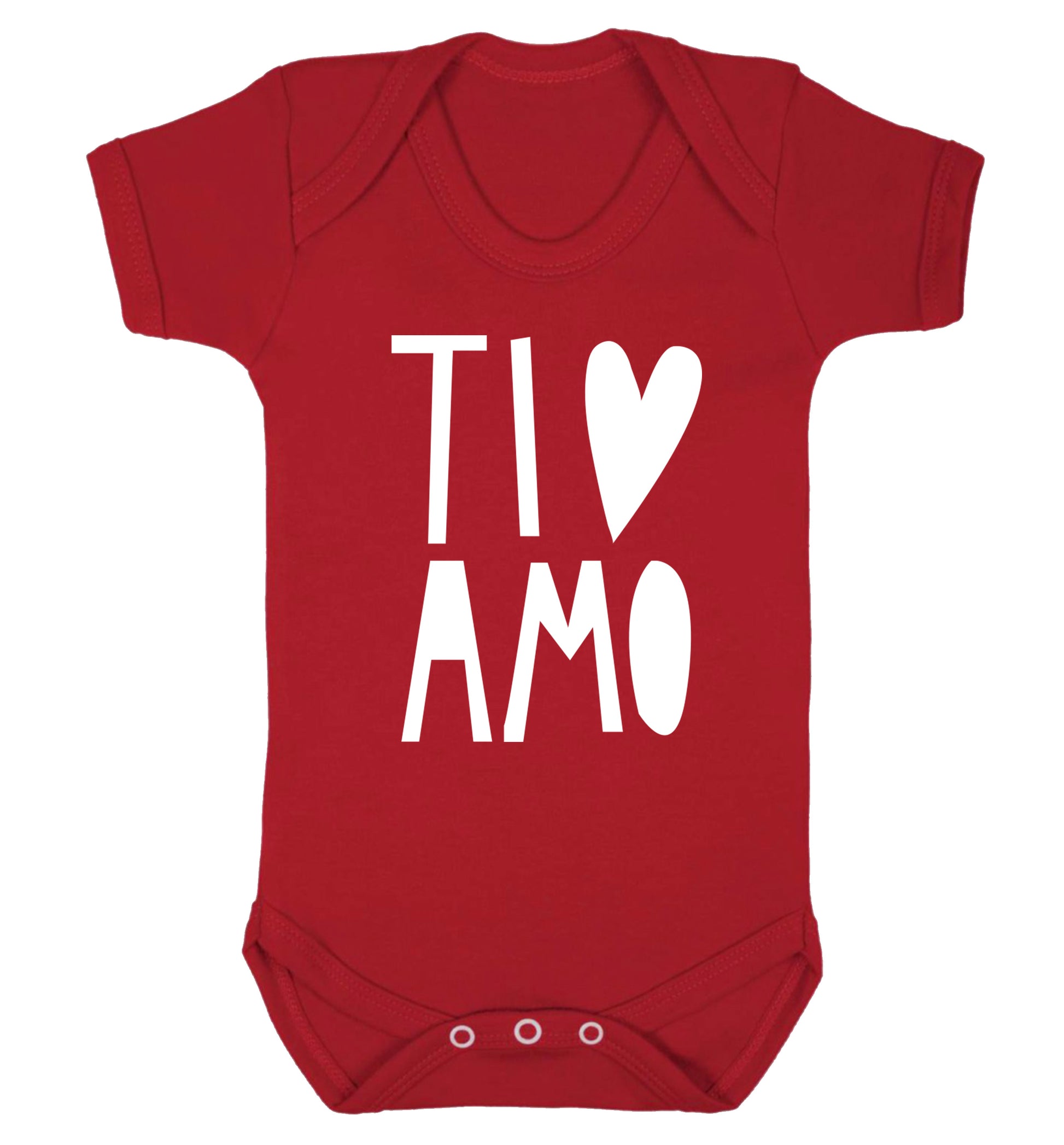 Ti amo - I love you Baby Vest red 18-24 months