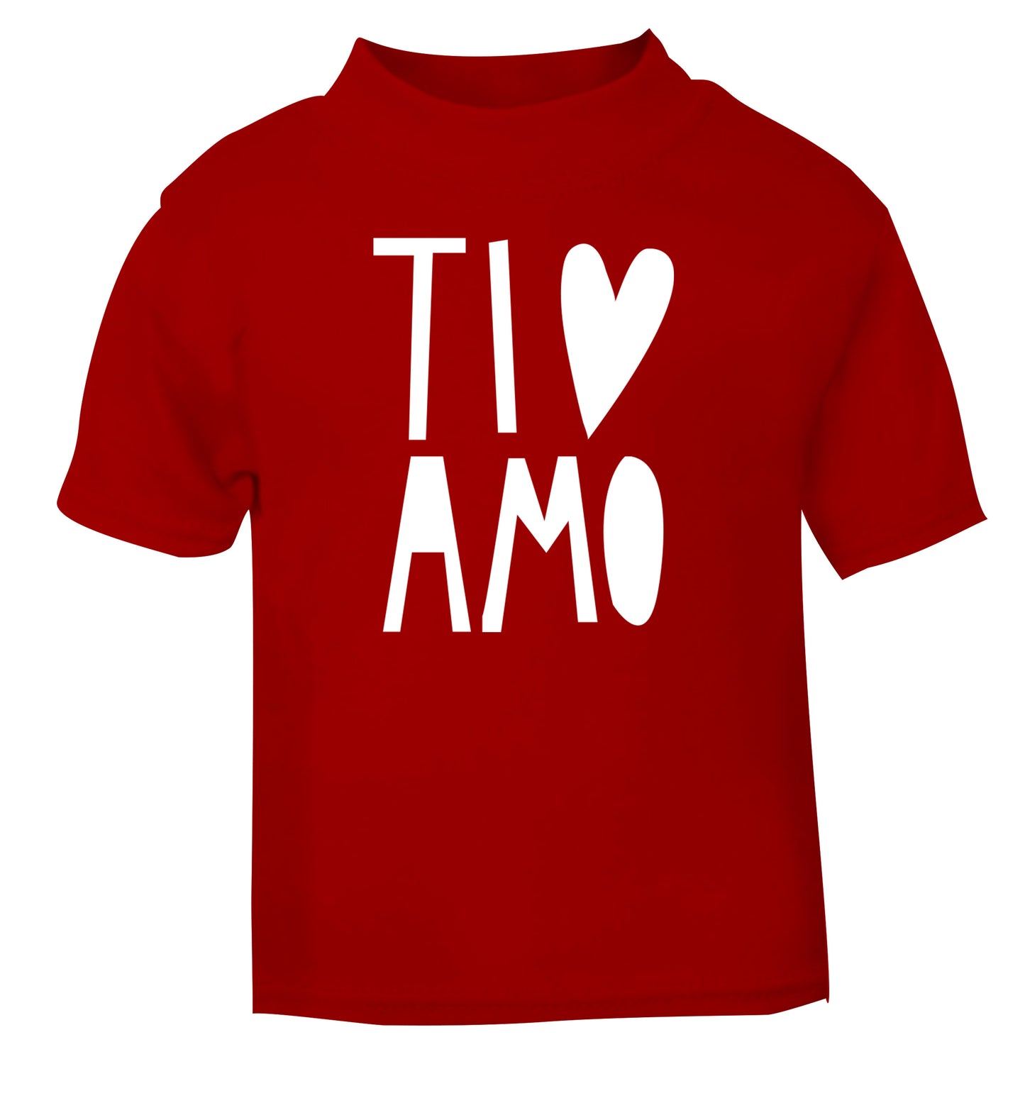 Ti amo - I love you red Baby Toddler Tshirt 2 Years