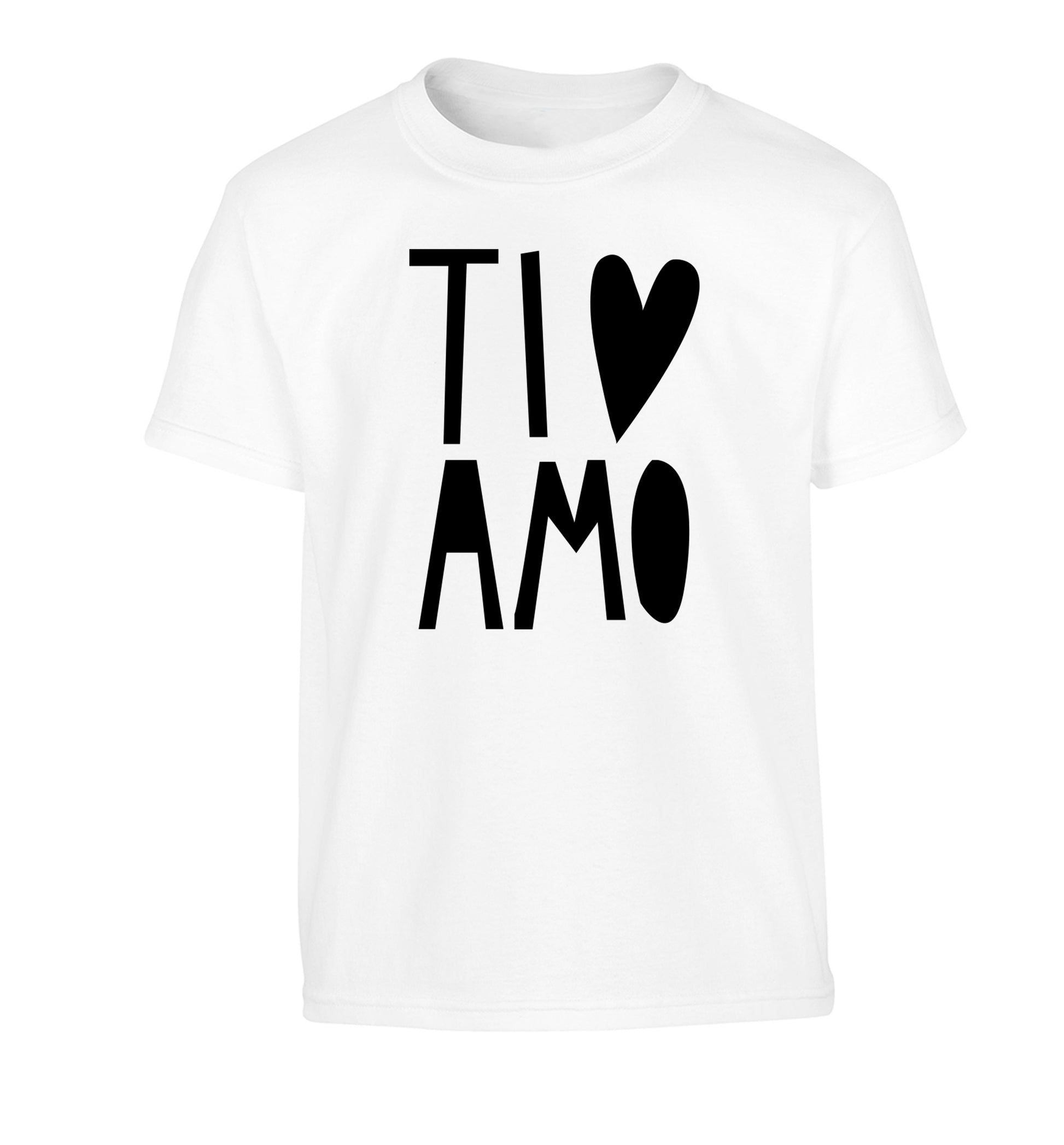 Ti amo - I love you Children's white Tshirt 12-13 Years